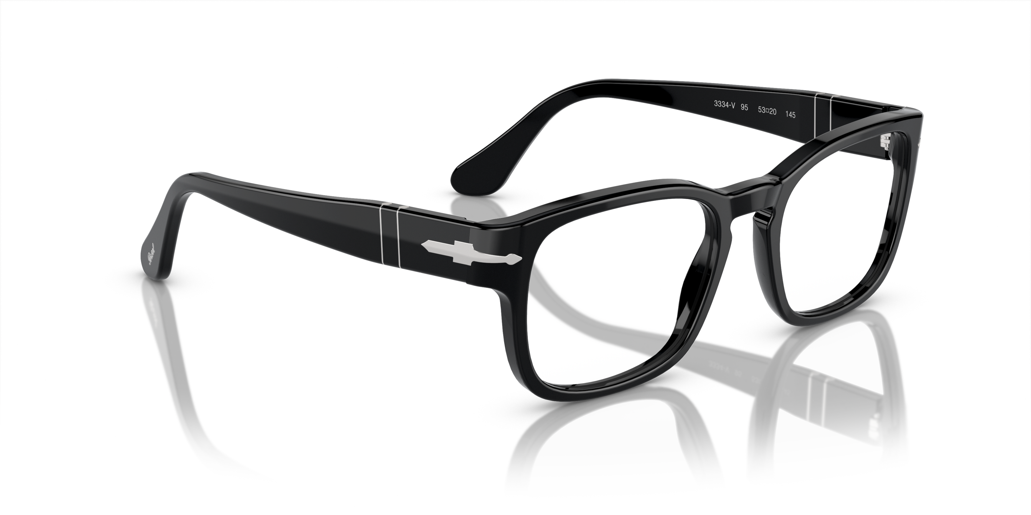Angle_Right01 Persol PO 3334V Glasses Transparent / Black