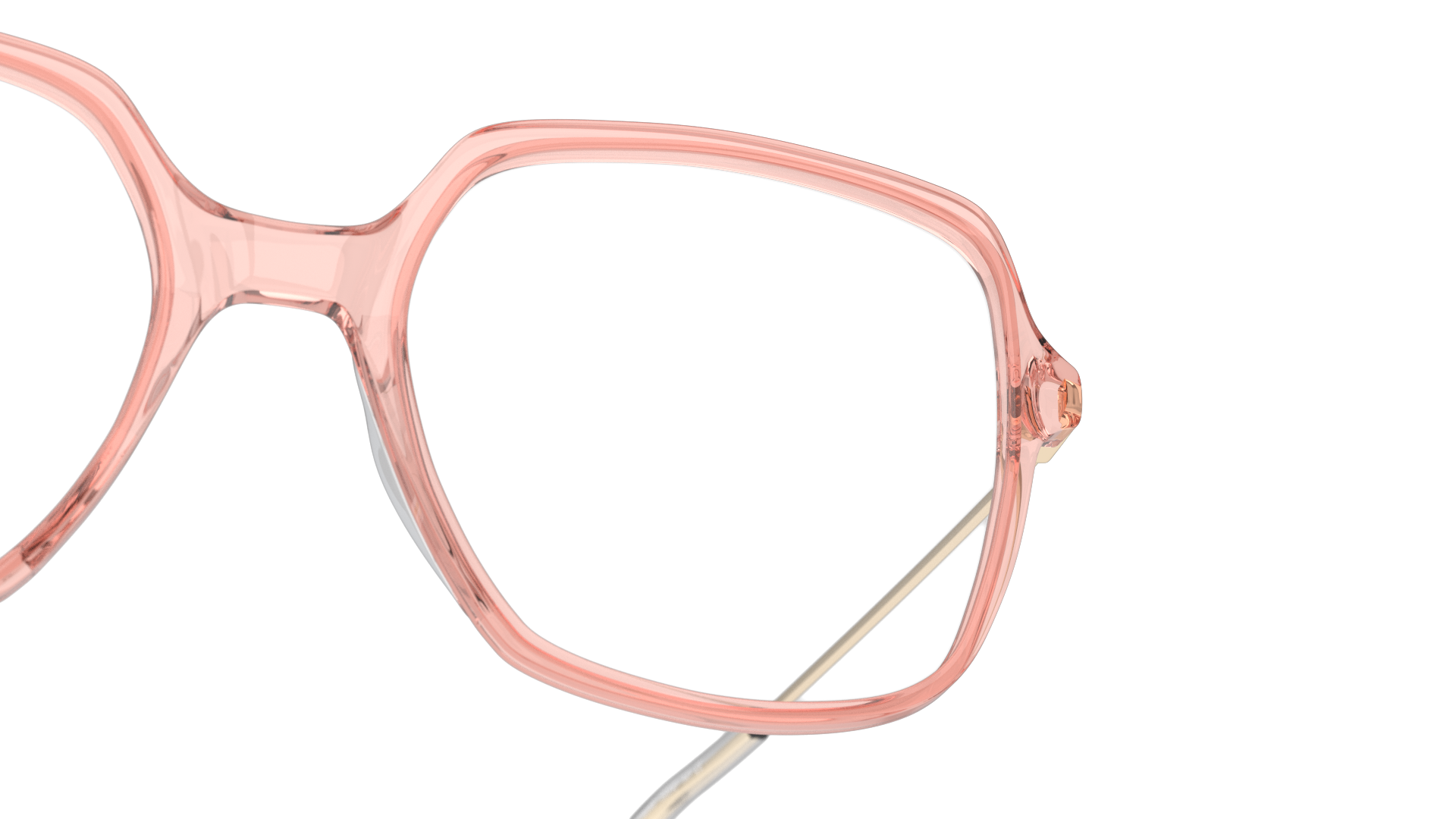 Detail01 Unofficial Kids UNOT0048 (PD00) Children's Glasses Transparent / Pink