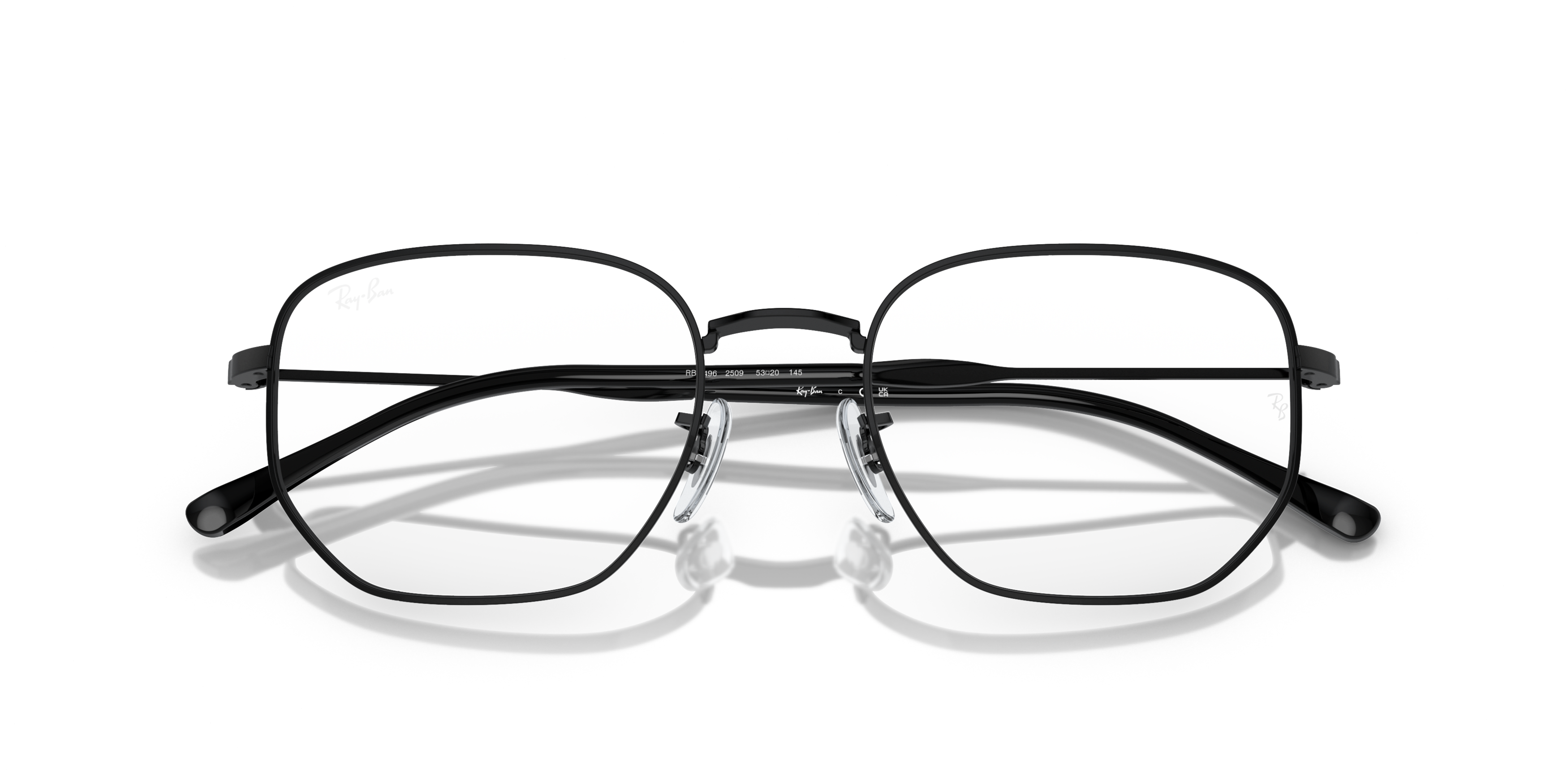Folded Ray-Ban RX 6496 Glasses Transparent / Black