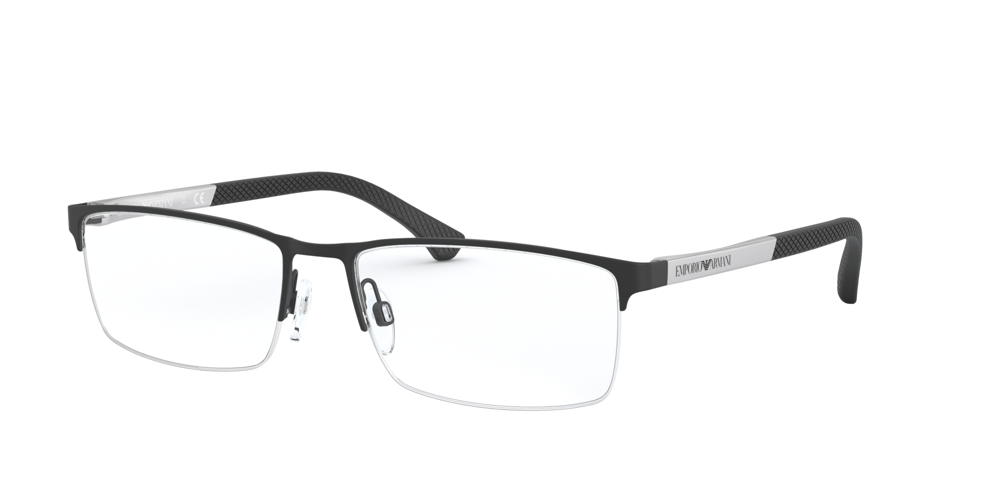 Angle_Left01 Emporio Armani EA 1041 Glasses Transparent / Black