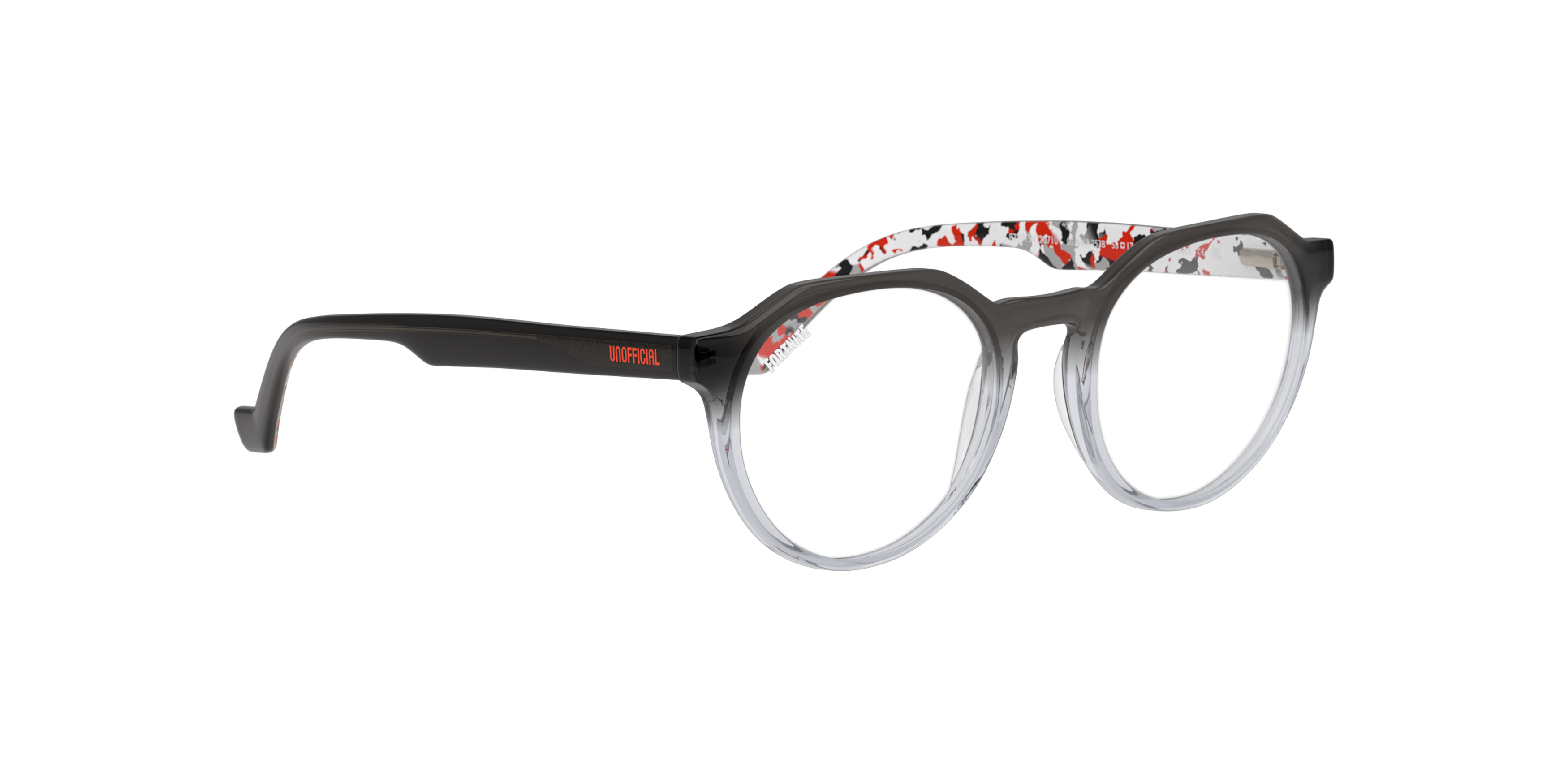 Angle_Right01 Fortnite with Unofficial UNSU0162 Glasses Transparent / Grey