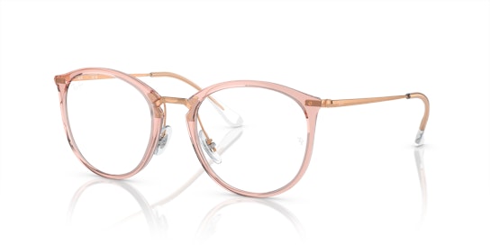 Ray-Ban RX 7140 Glasses Transparent / Pink