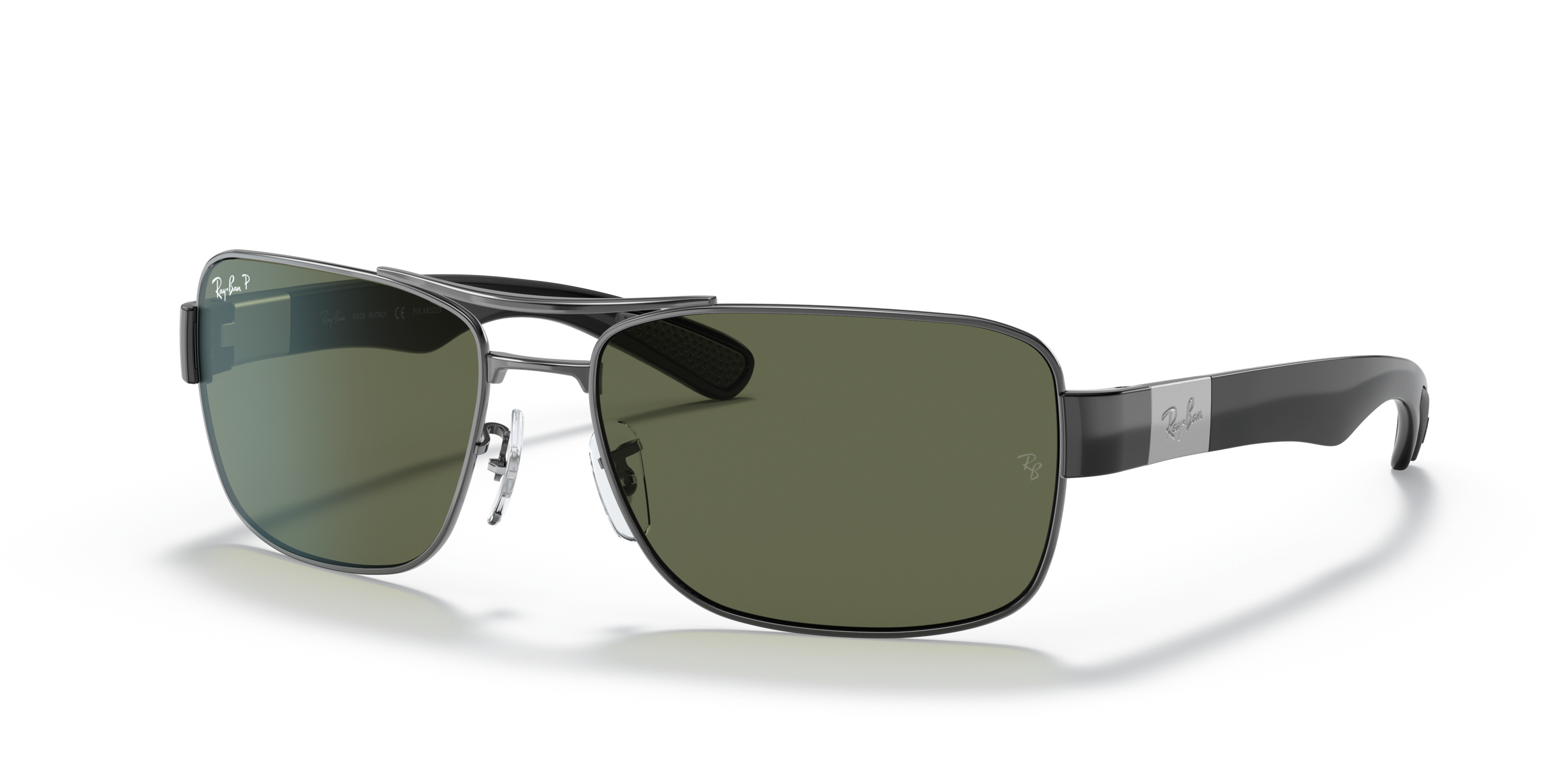 Angle_Left01 Ray-Ban RB3522 004/9A Verde / Cinza