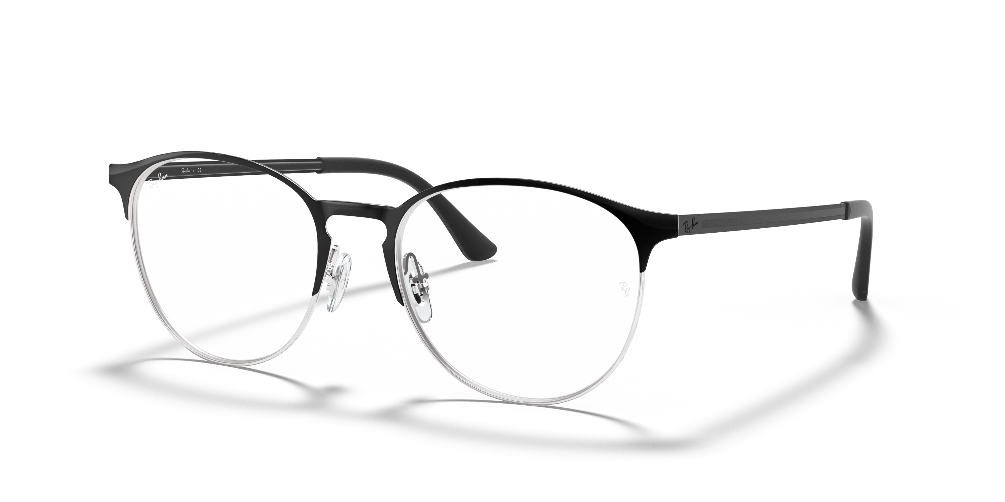 Angle_Left01 Ray-Ban RX 6375 Glasses Transparent / Grey