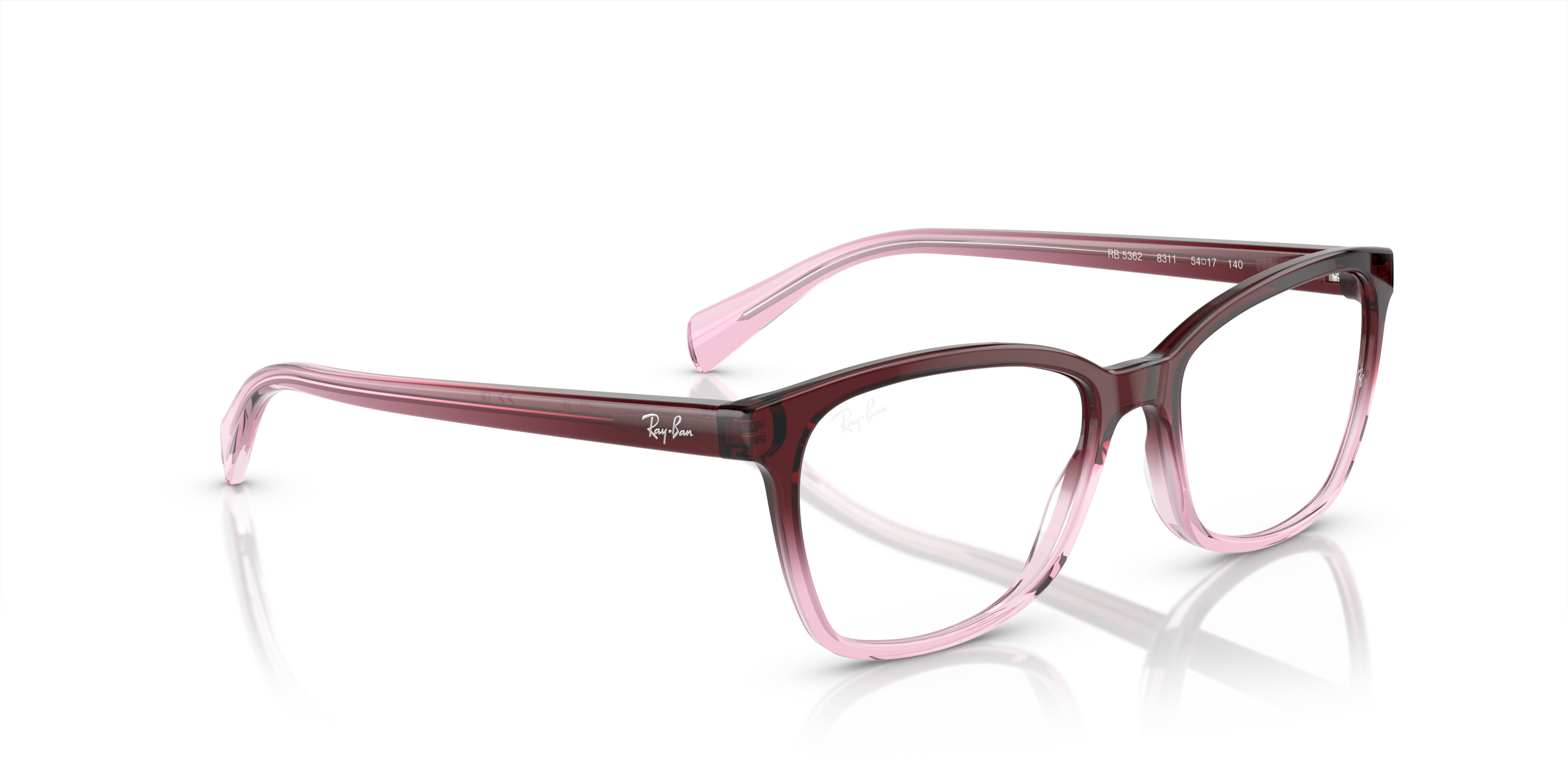 Angle_Right01 Ray-Ban RX 5362 Glasses Transparent / Purple