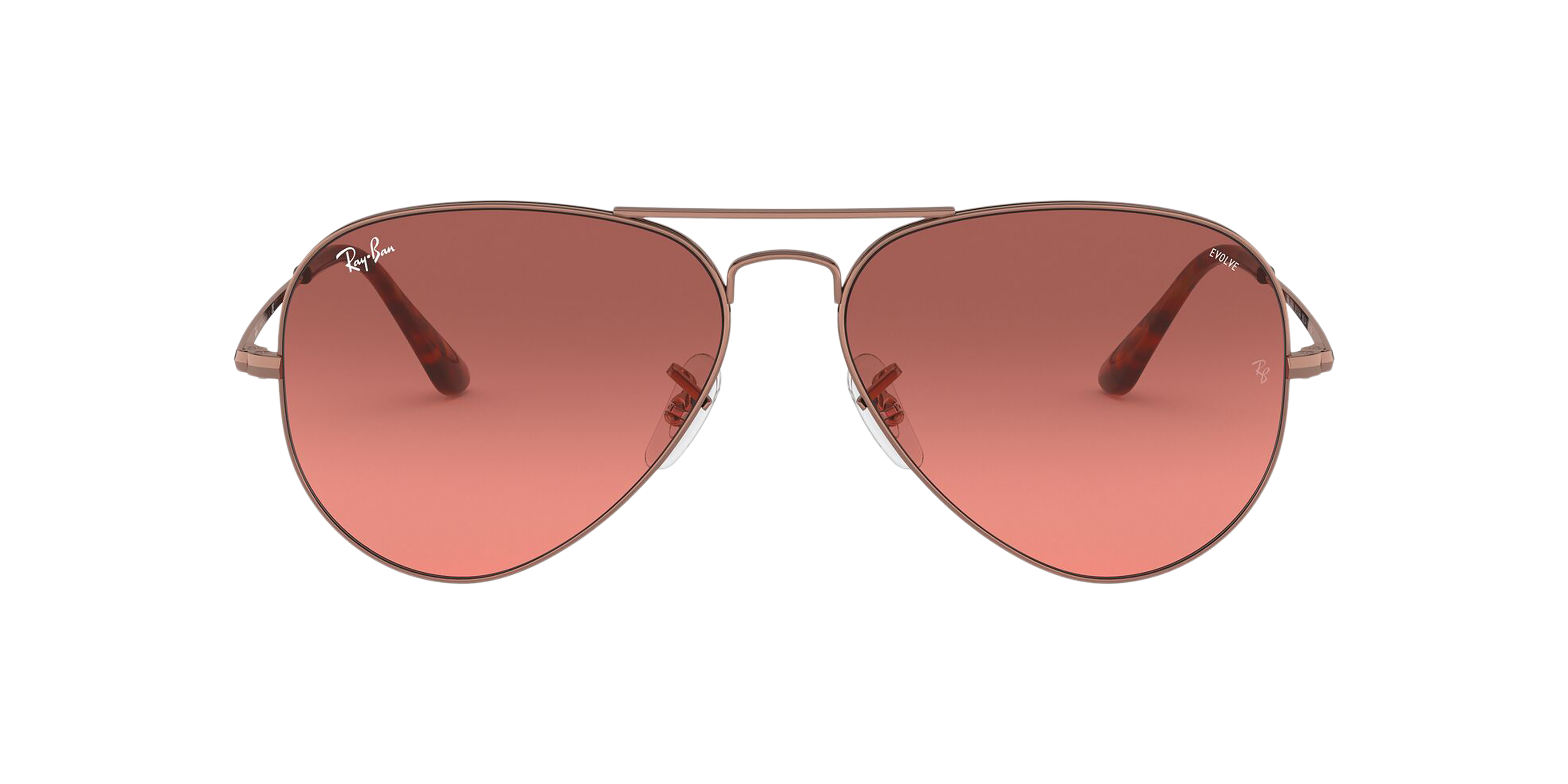 Front Ray-Ban Washed Evolve RB3689 9151AA Rood / Beige
