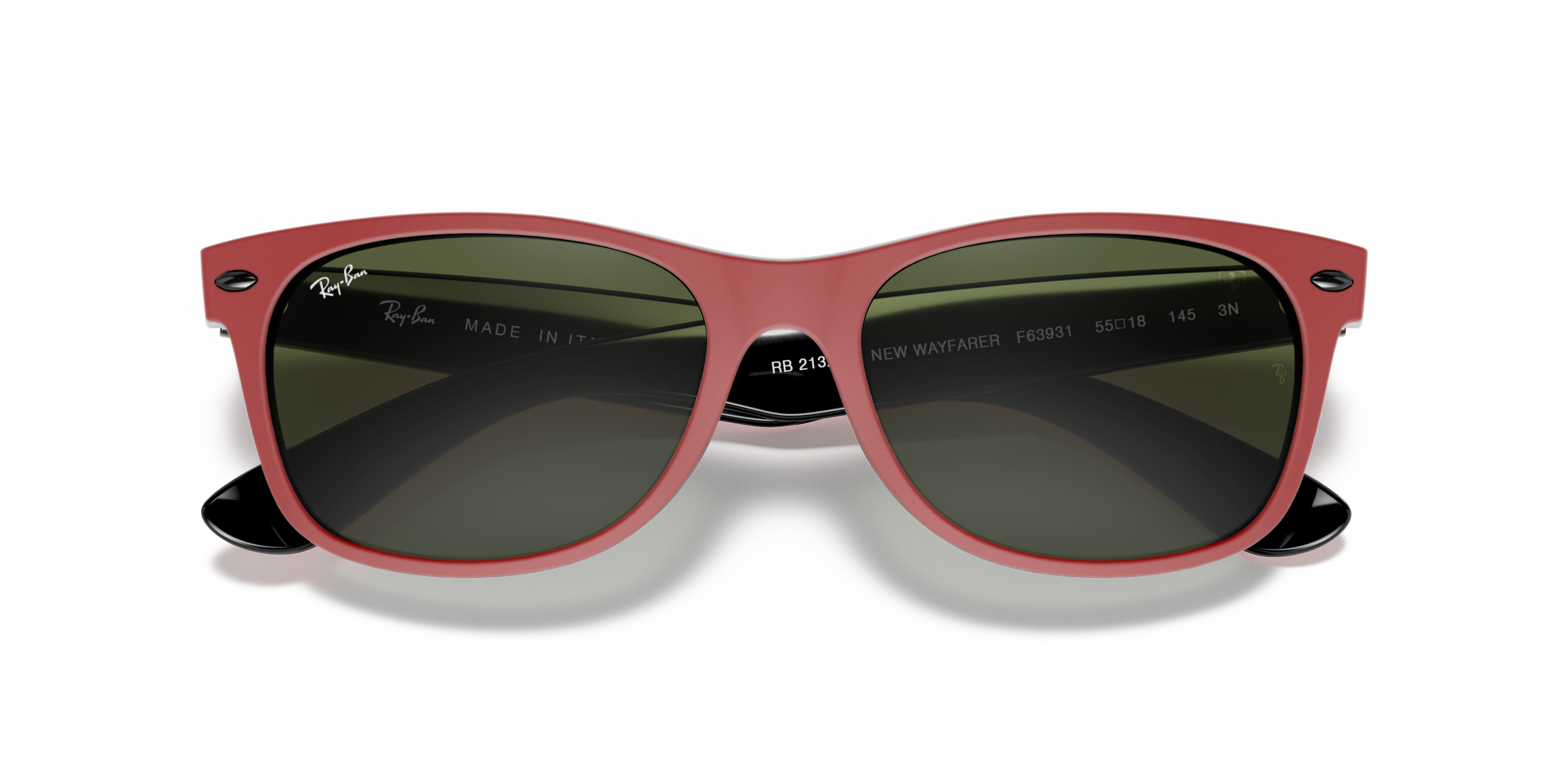 Folded Ray-Ban RB 2132M Sunglasses Green / Red