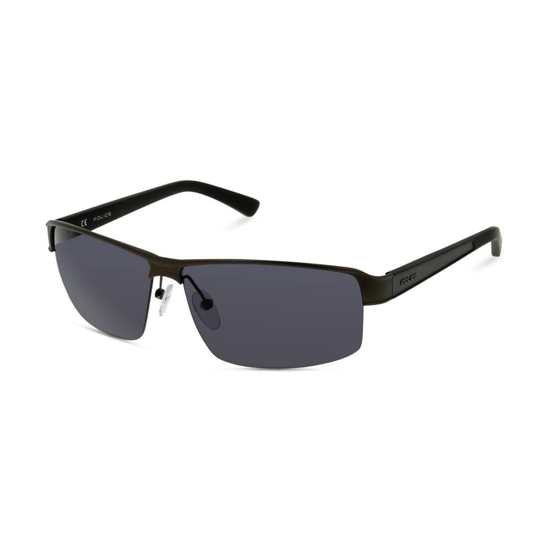 Police S8855 Lunettes de Soleil Homme - Argent Gris
