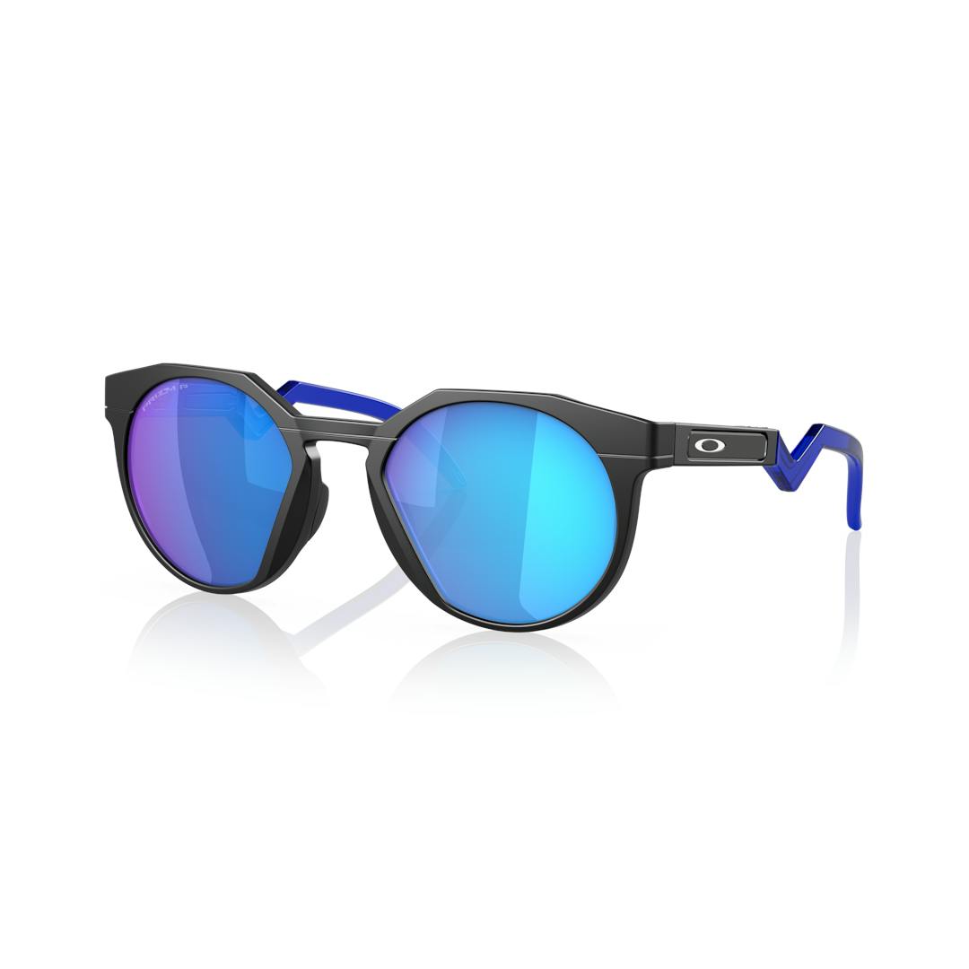 Oakley HSTN 0OO9242 Solbriller - Runde Sort Polariserede og Spejlvendte Linser