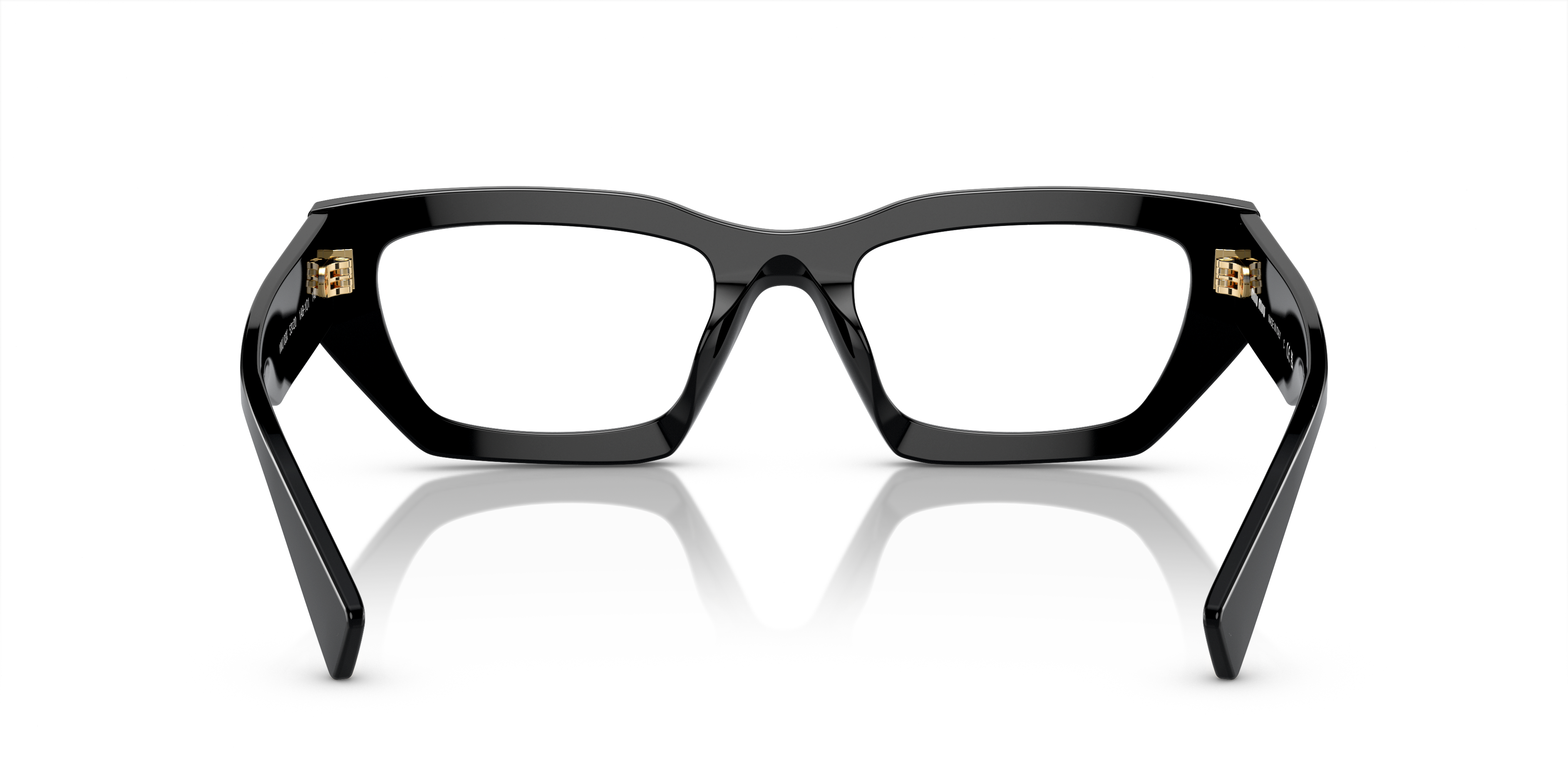 Detail02 Miu Miu MU 03XV Glasses Transparent / Black