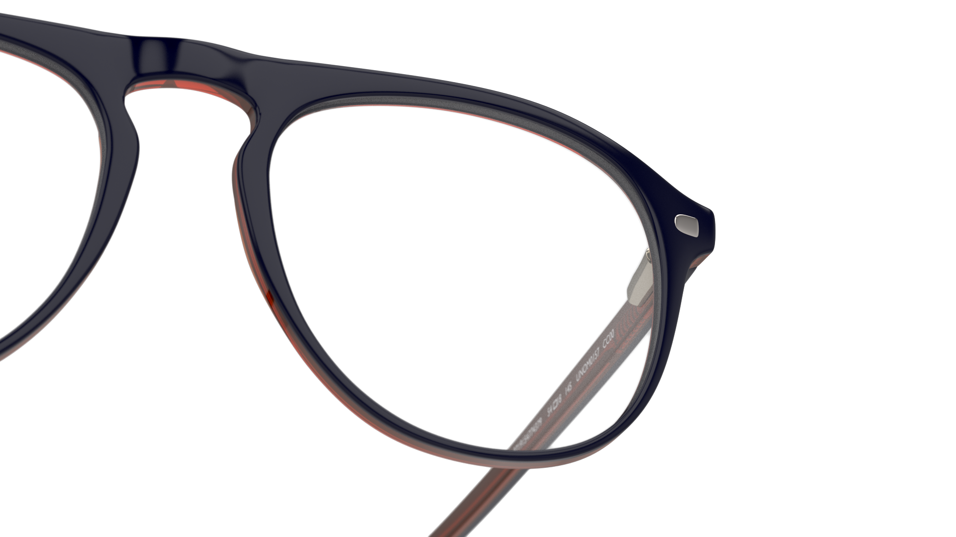 Detail01 Unofficial UNOM0157 (CC00) Glasses Transparent / Navy