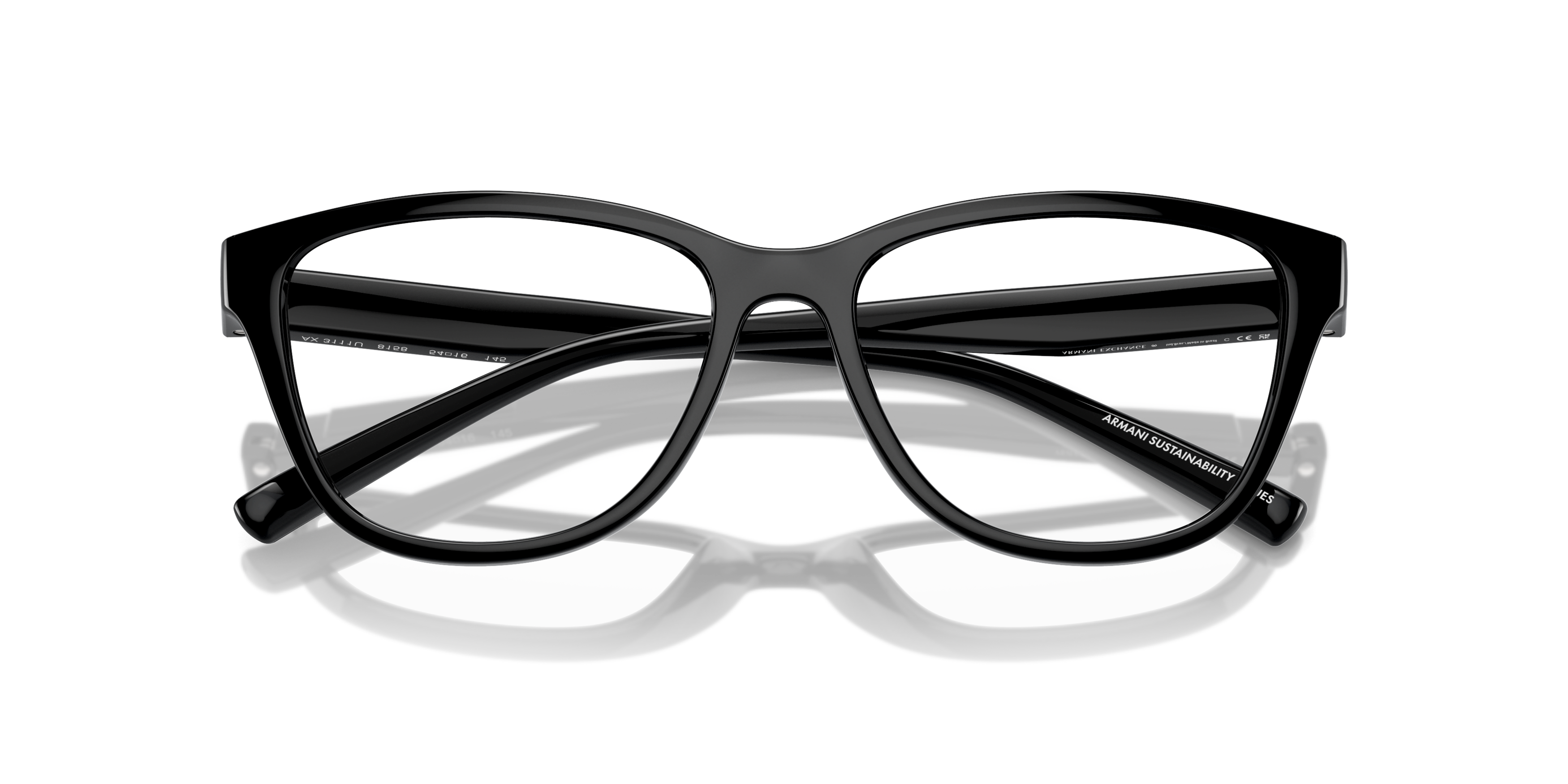Folded Armani Exchange AX 3111U Glasses Transparent / Black
