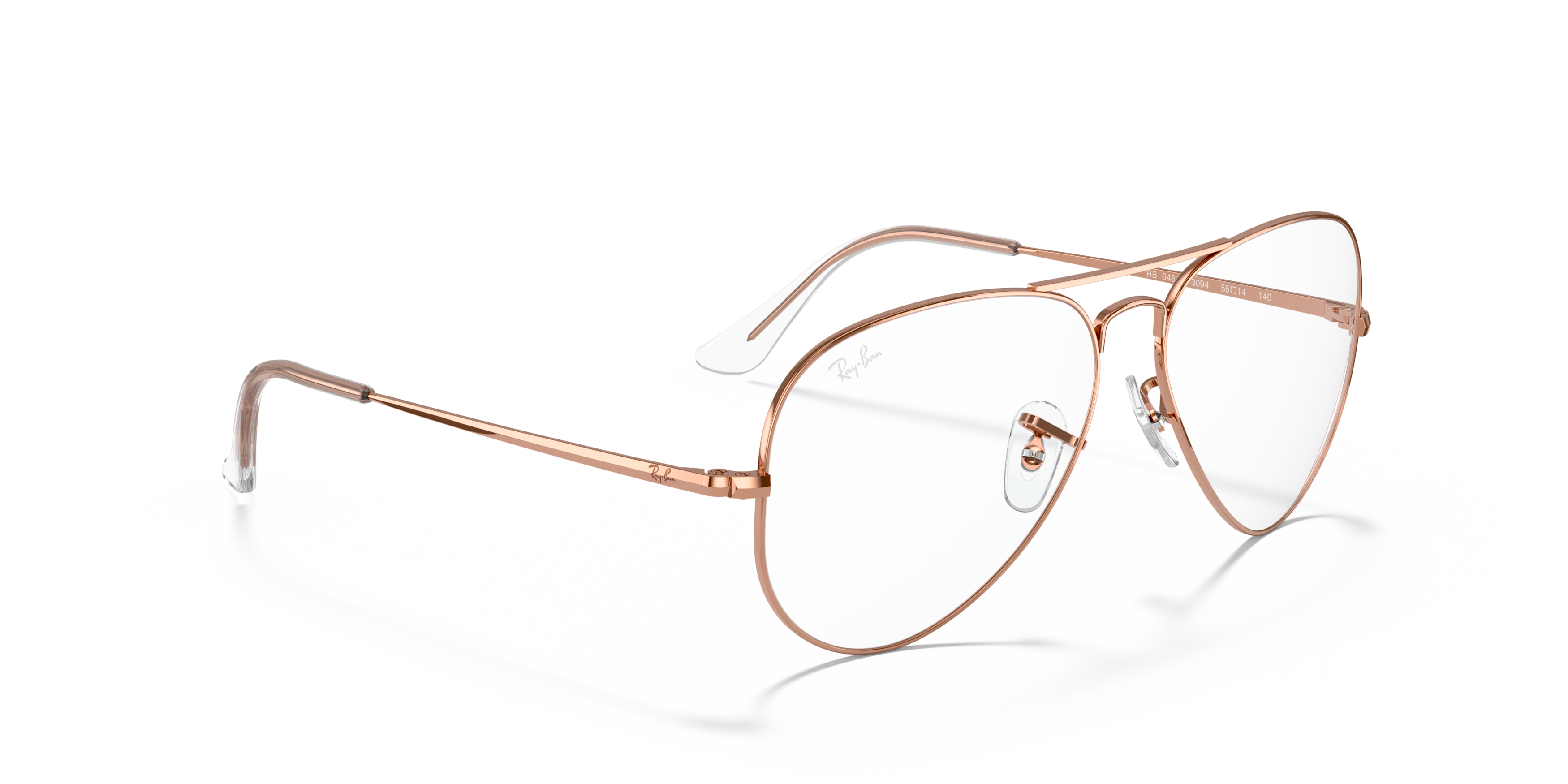 Angle_Right01 Ray-Ban RX 6489 Glasses Transparent / Pink