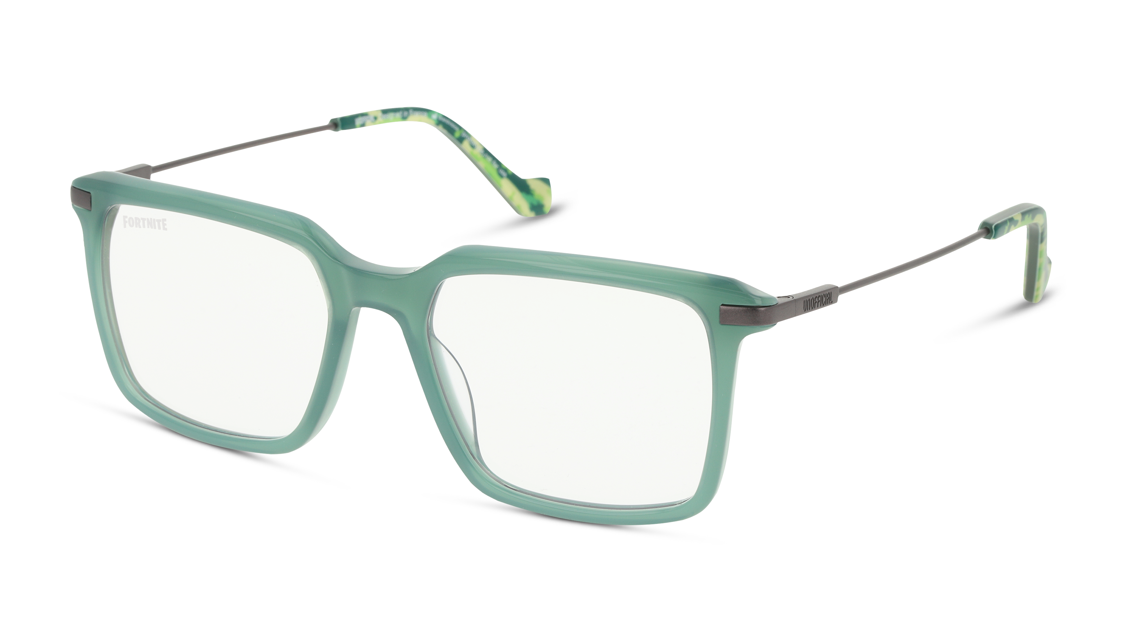 Angle_Left01 Fortnite with Unofficial UNSU0164 Glasses Transparent / Green