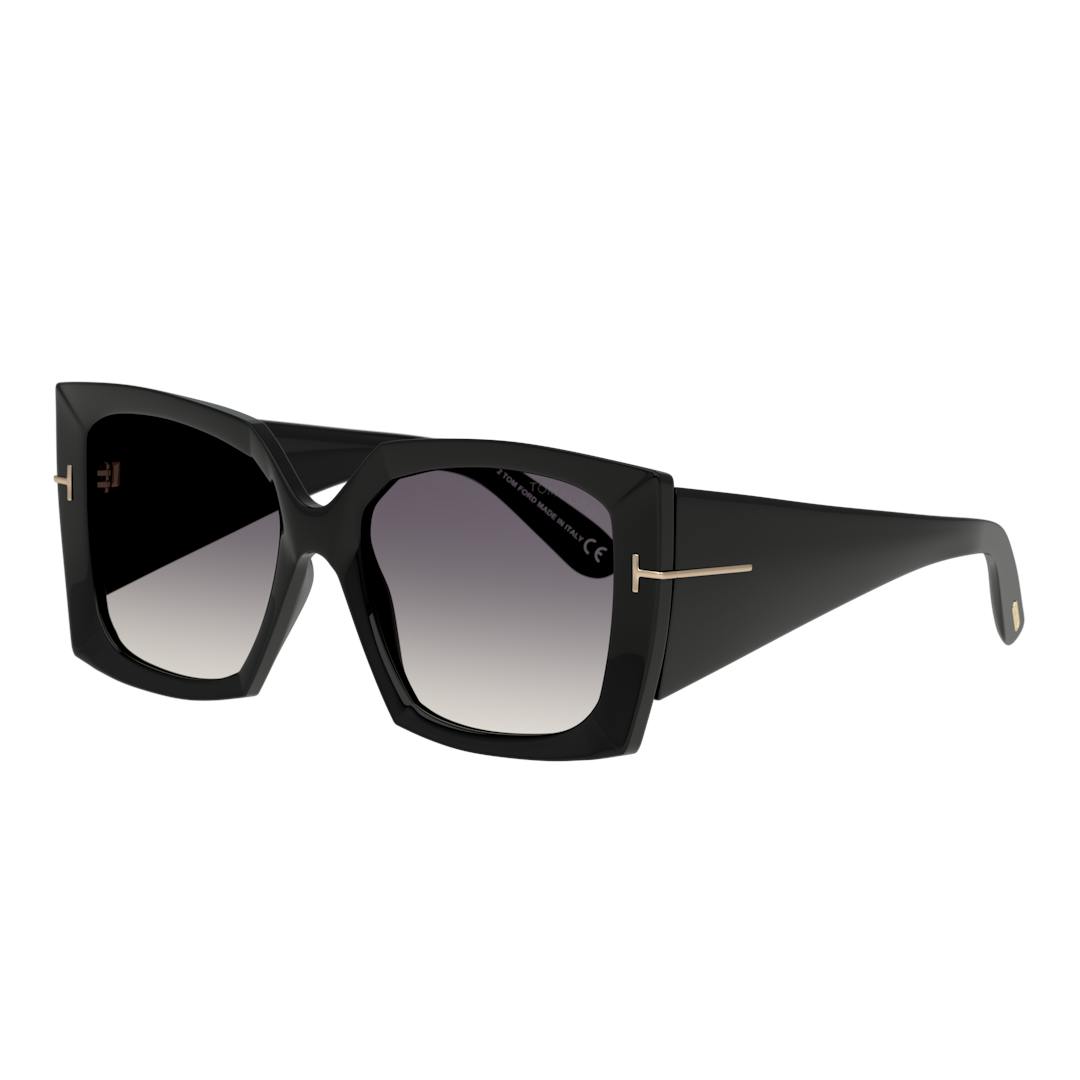 Tom Ford FT0921 Lunettes de Soleil Femme - Carrée Noir - Possibilité de verres correcteurs - Adaptab