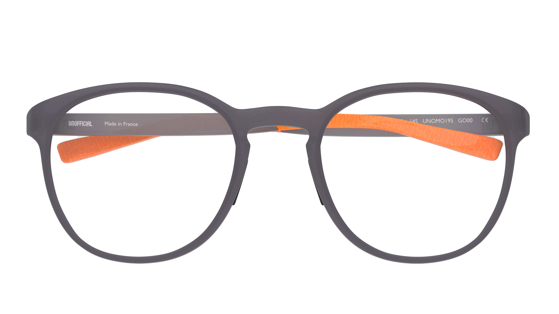 Folded Unofficial UNOM0196 (GO00) Glasses Transparent / Grey