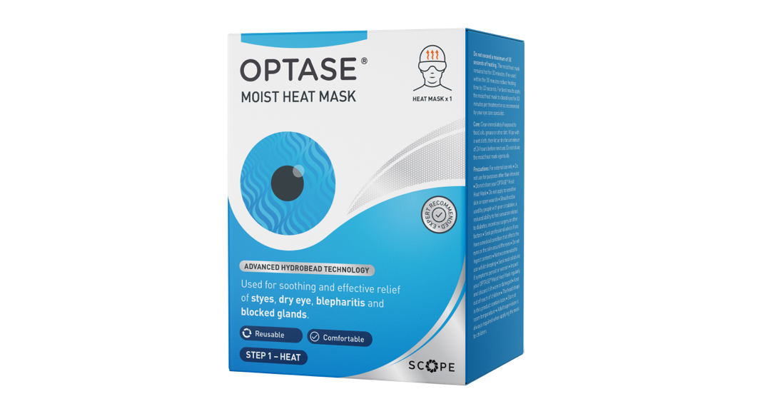 Angle_Left01 Optase Optase Moist Reusable Heat Mask Eye Mask 1 x Mask