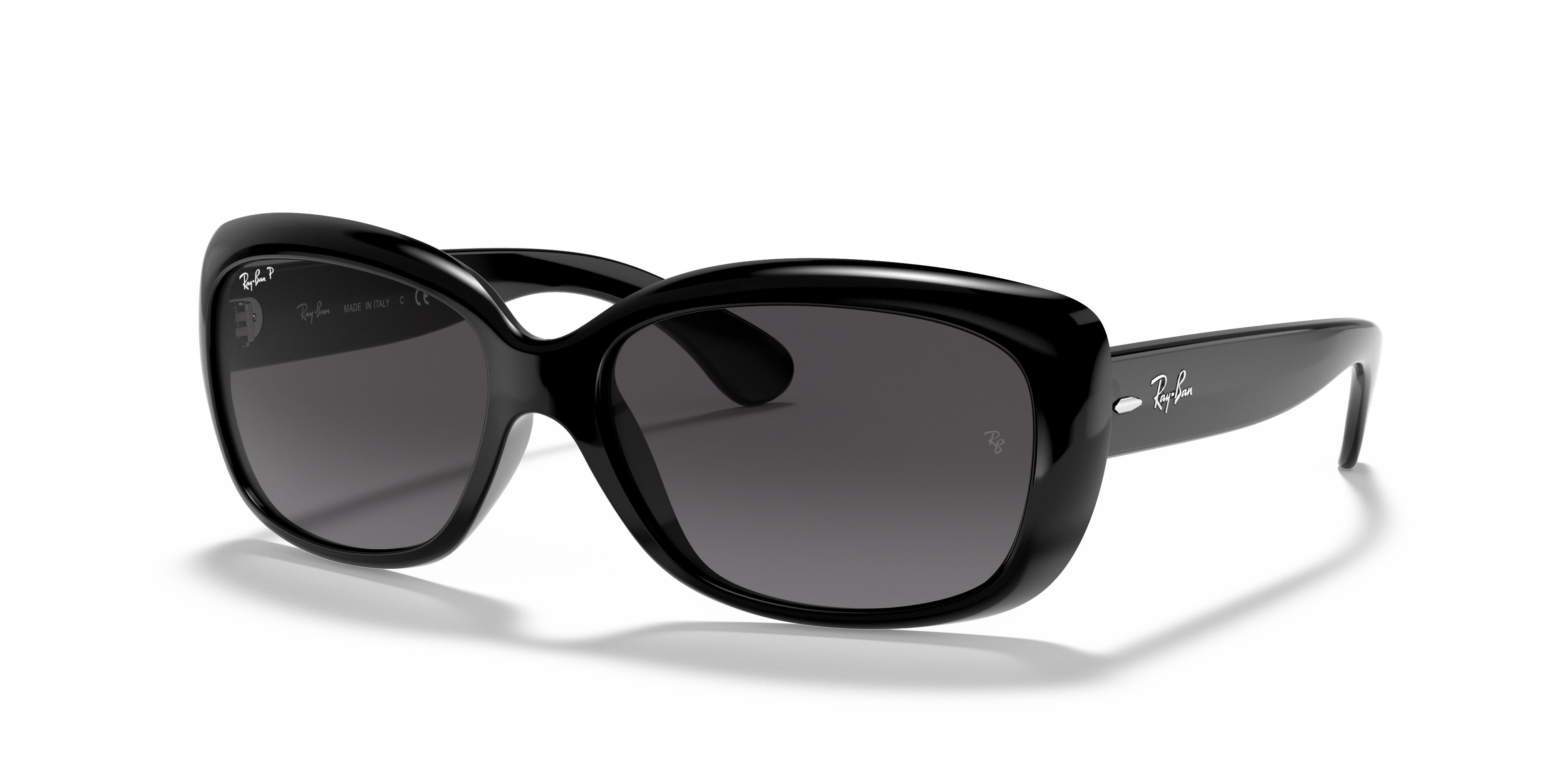 Angle_Left01 Ray-Ban Jackie Ohh RB 4101 (601/T3) Sunglasses Grey / Black