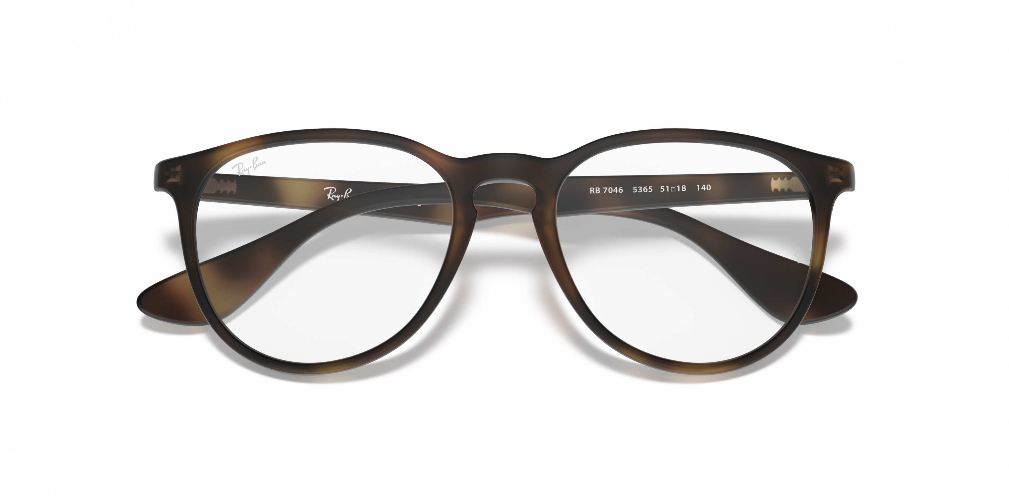 Folded Ray-Ban RX 7046 Glasses Transparent / Brown