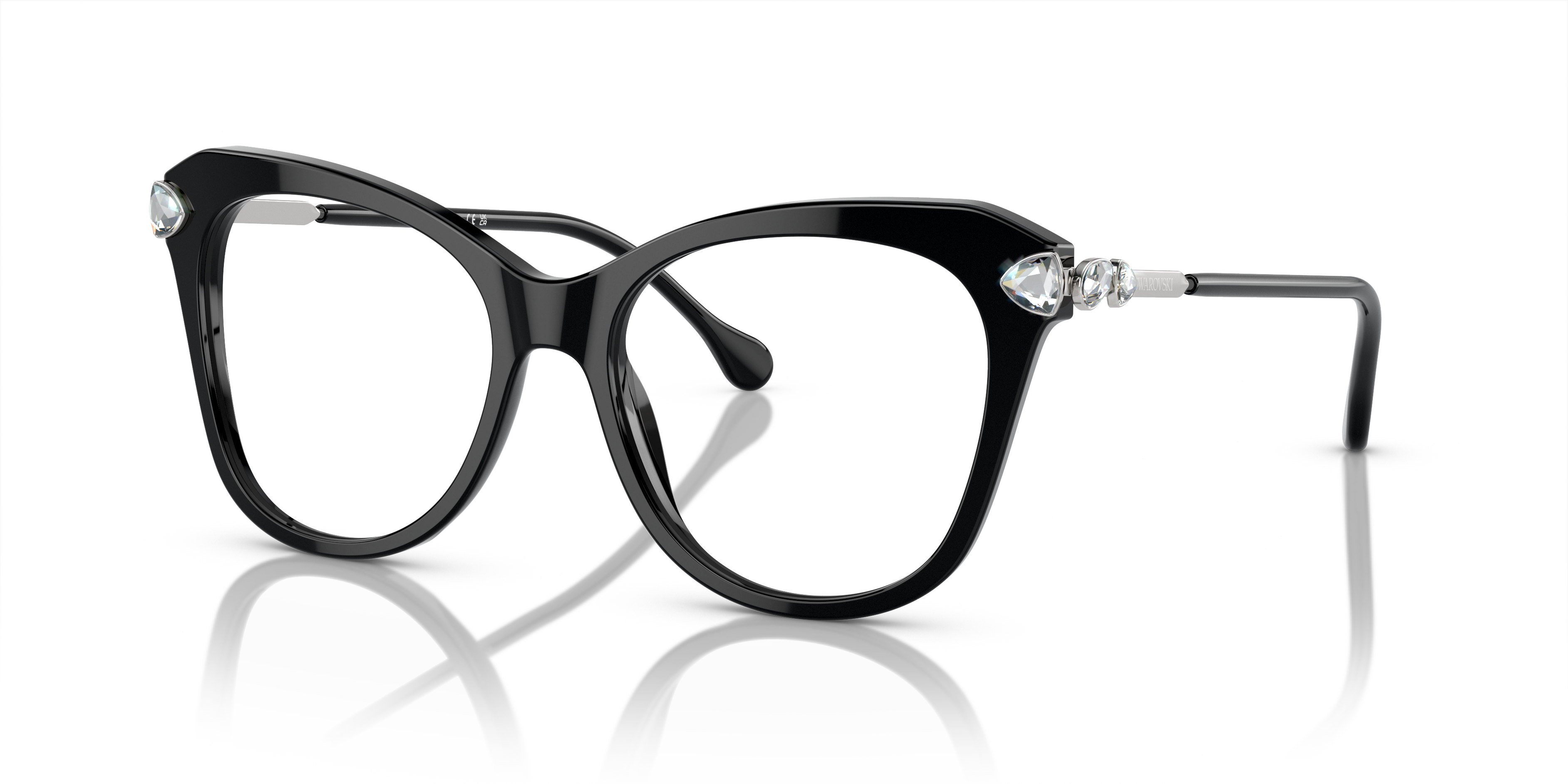 Angle_Left01 Swarovski SK 2012 Glasses Transparent / Black