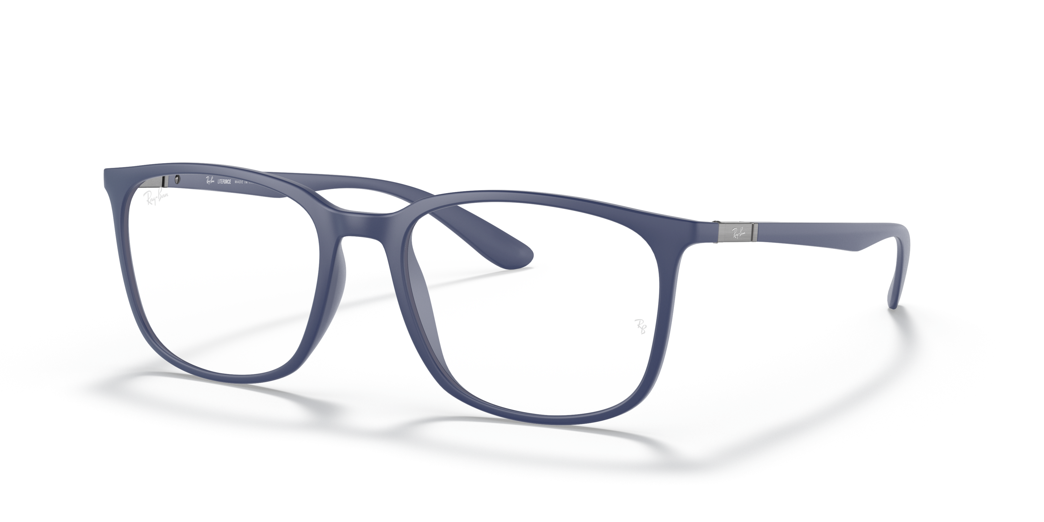 Angle_Left01 Ray-Ban RX 7199 (5207) Glasses Transparent / Blue