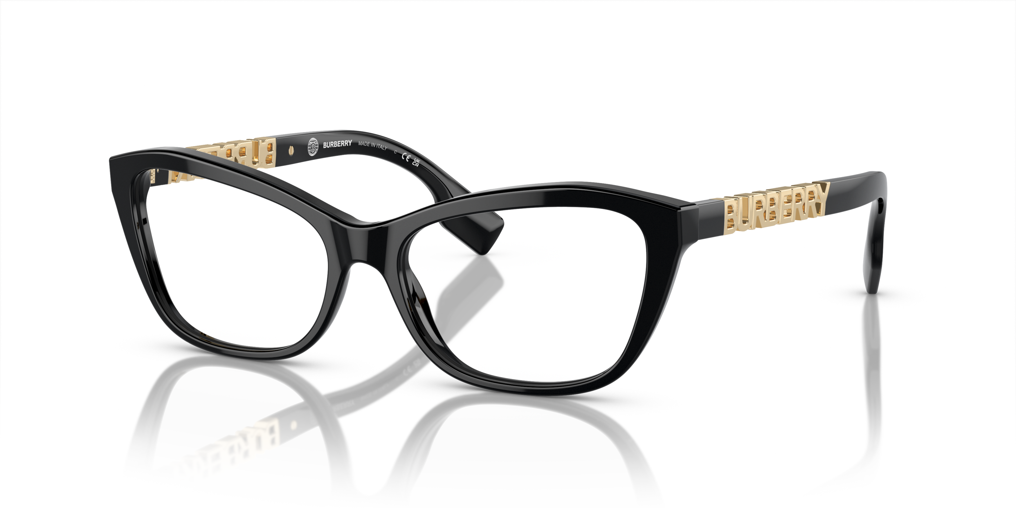 Angle_Left01 Burberry BE 2392 Glasses Transparent / Black