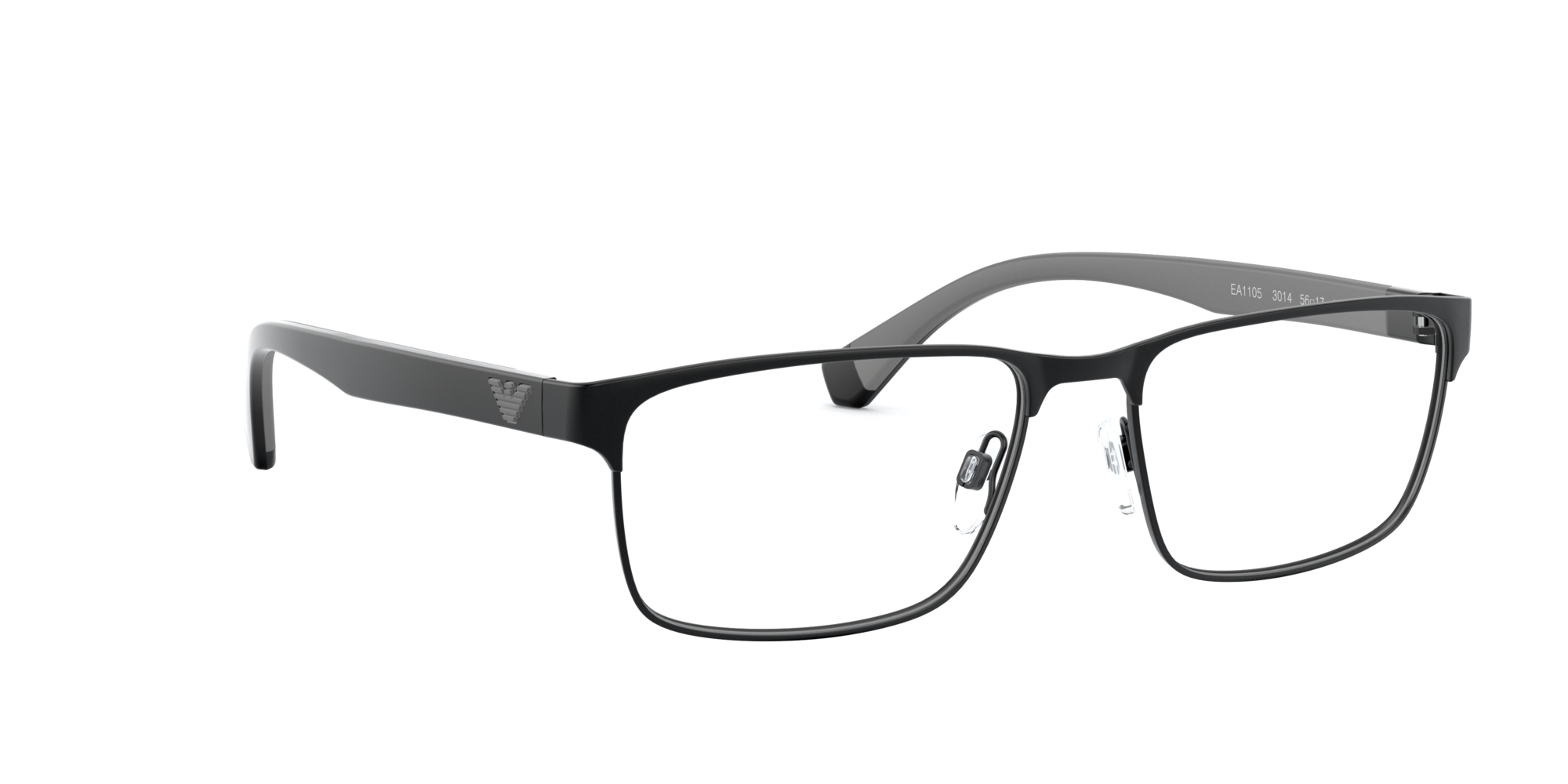 Angle_Right01 Emporio Armani EA 1105 (Large) Glasses Transparent / Black