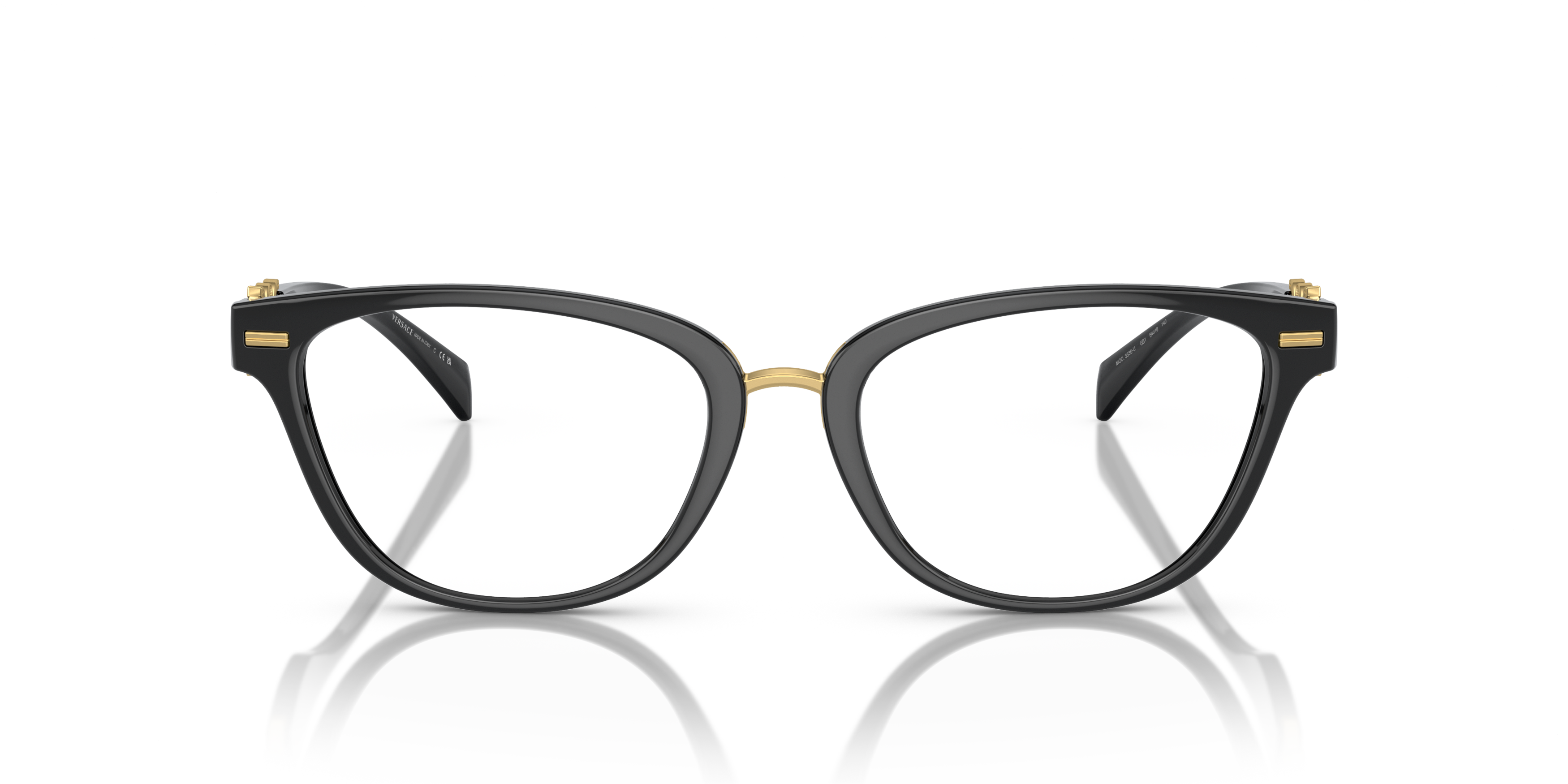 Front Versace VE 3336U Glasses Transparent / Black