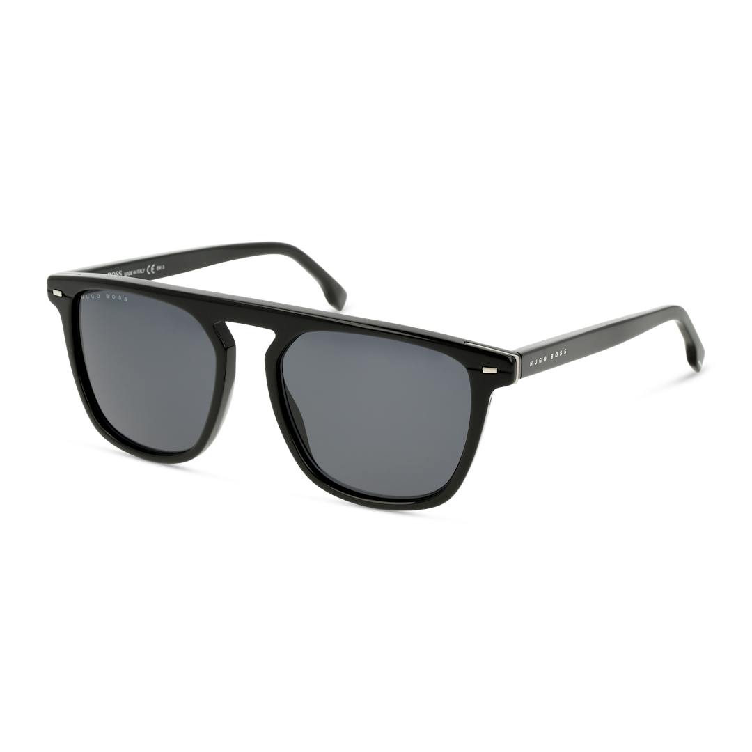 Hugo Boss BOSS 1127/S Lunettes de Soleil Homme - Carrée Noir - Possibilité de verres correcteurs - A