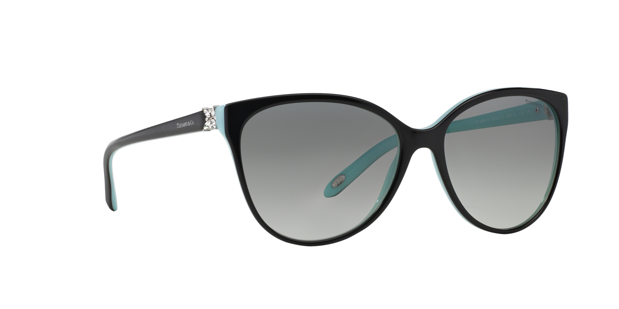 Angle_Right01 Tiffany & Co TF 4089B Sunglasses Grey / Black