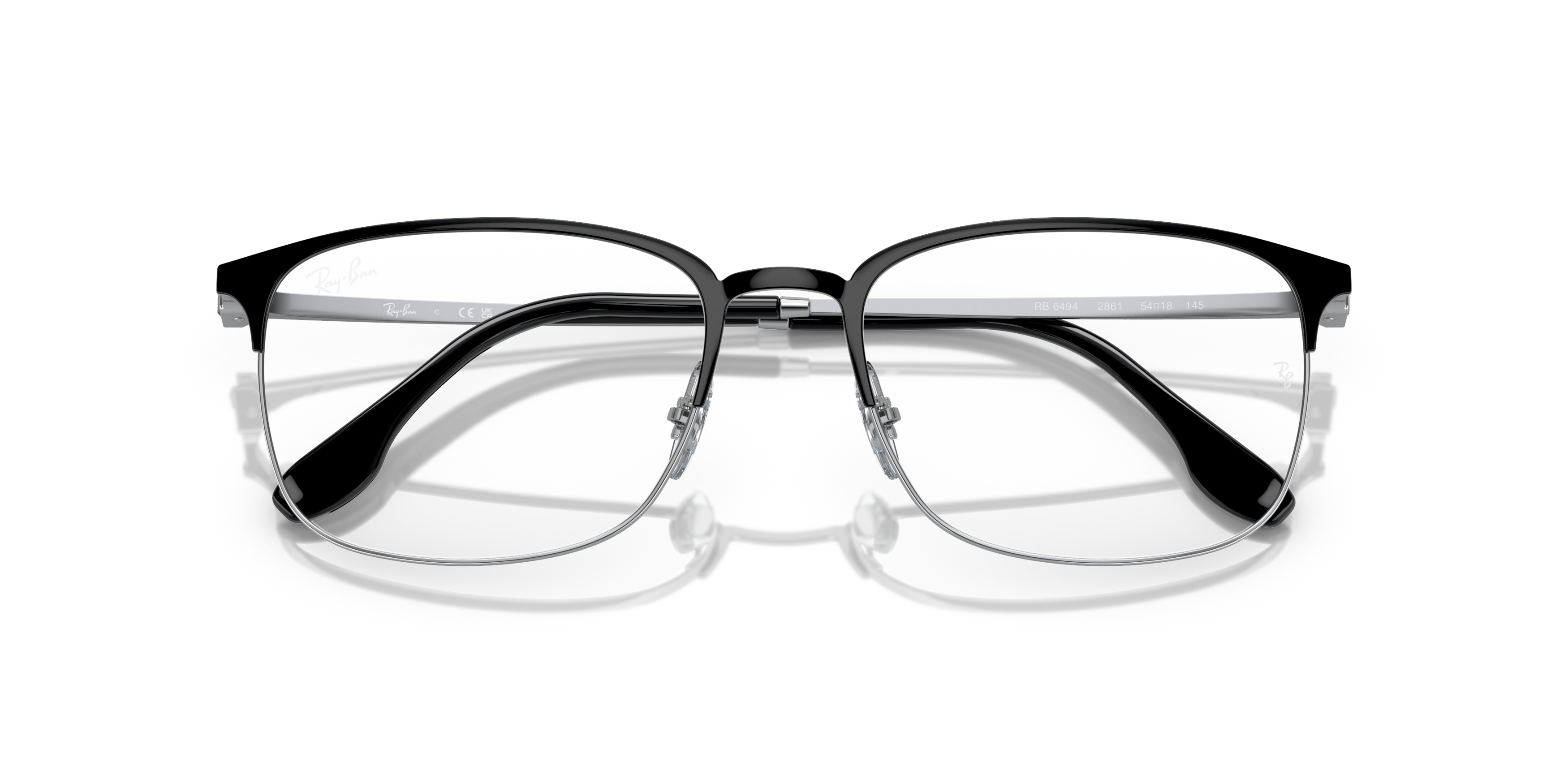 Folded Ray-Ban RX 6494 (2861) Glasses Transparent / Black