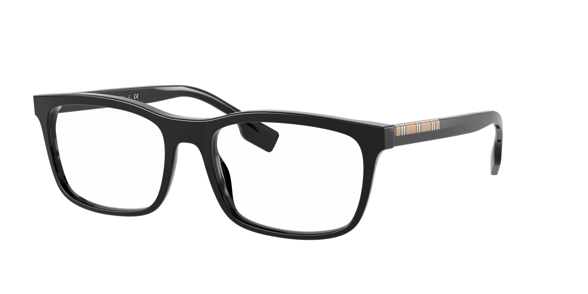 Angle_Left01 Burberry BE 2334 (3001) Glasses Transparent / Black
