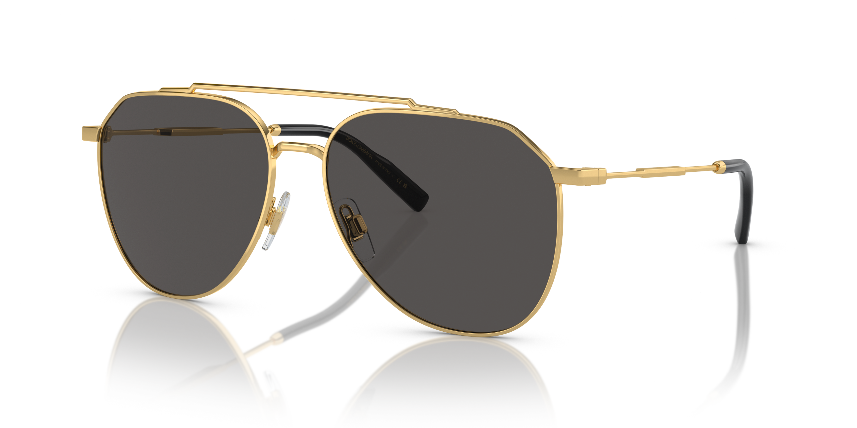 Angle_Left01 Dolce and Gabbana 0DG2296 02/87 Gris  / Oro 