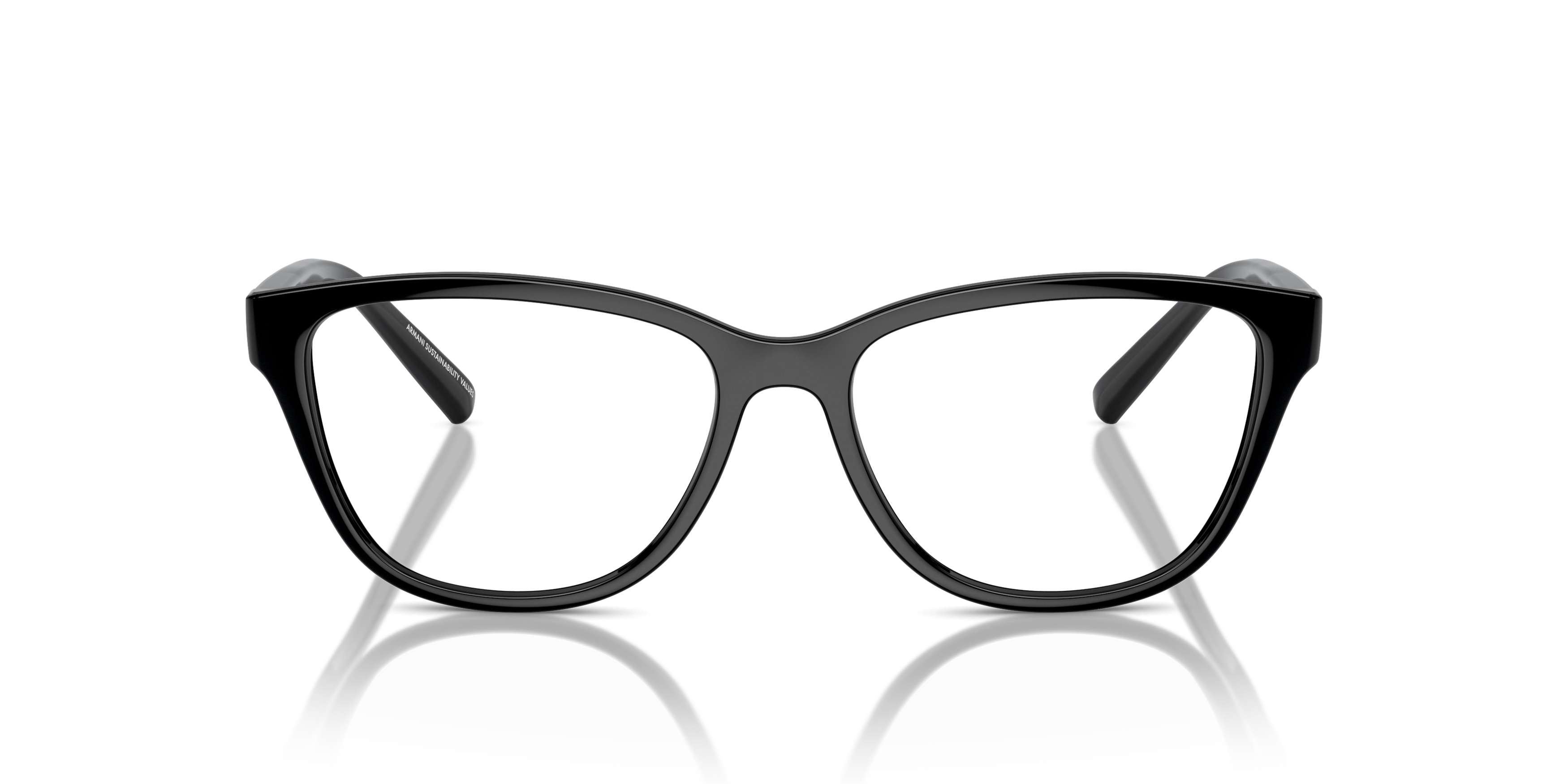 Front Armani Exchange AX 3111U Glasses Transparent / Black