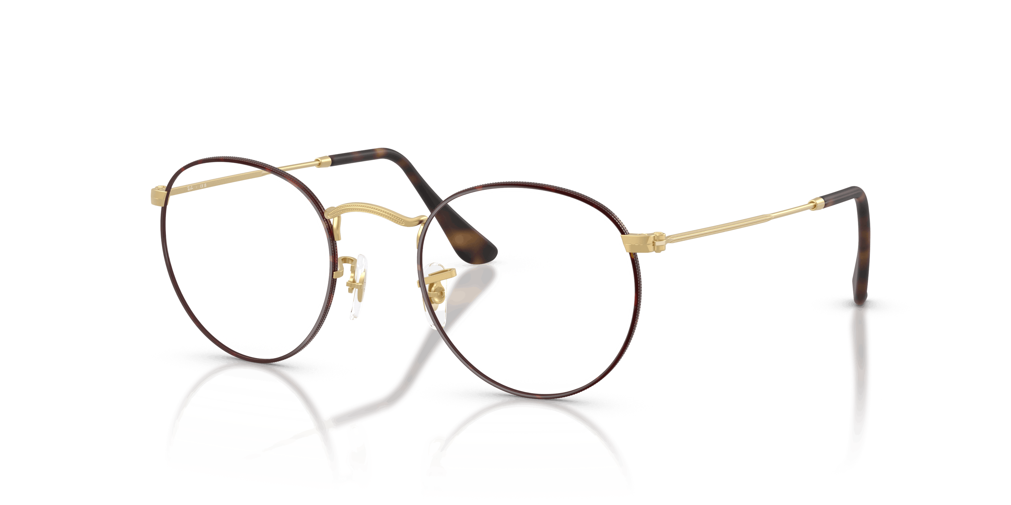 Angle_Left01, Ray-Ban Round Metal RX 3447V Glasses