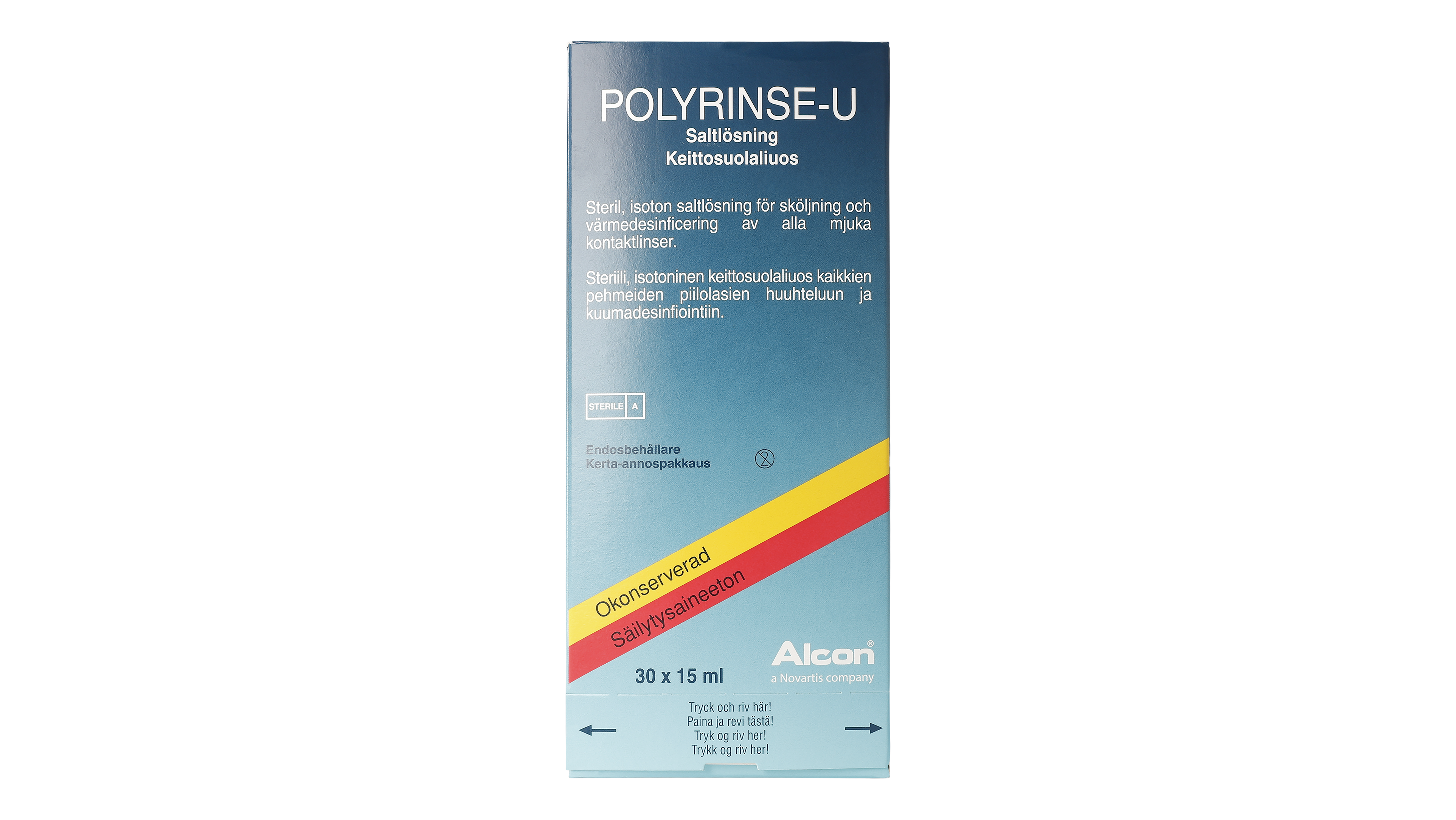 Front Polyrinse Polyrinse U Saltlösning 30x15ml