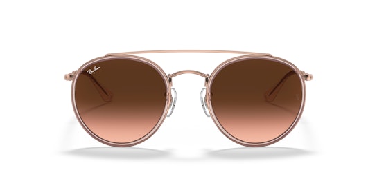 Ray-Ban ROUND RB3647N 9069A5 Castanho / Copper