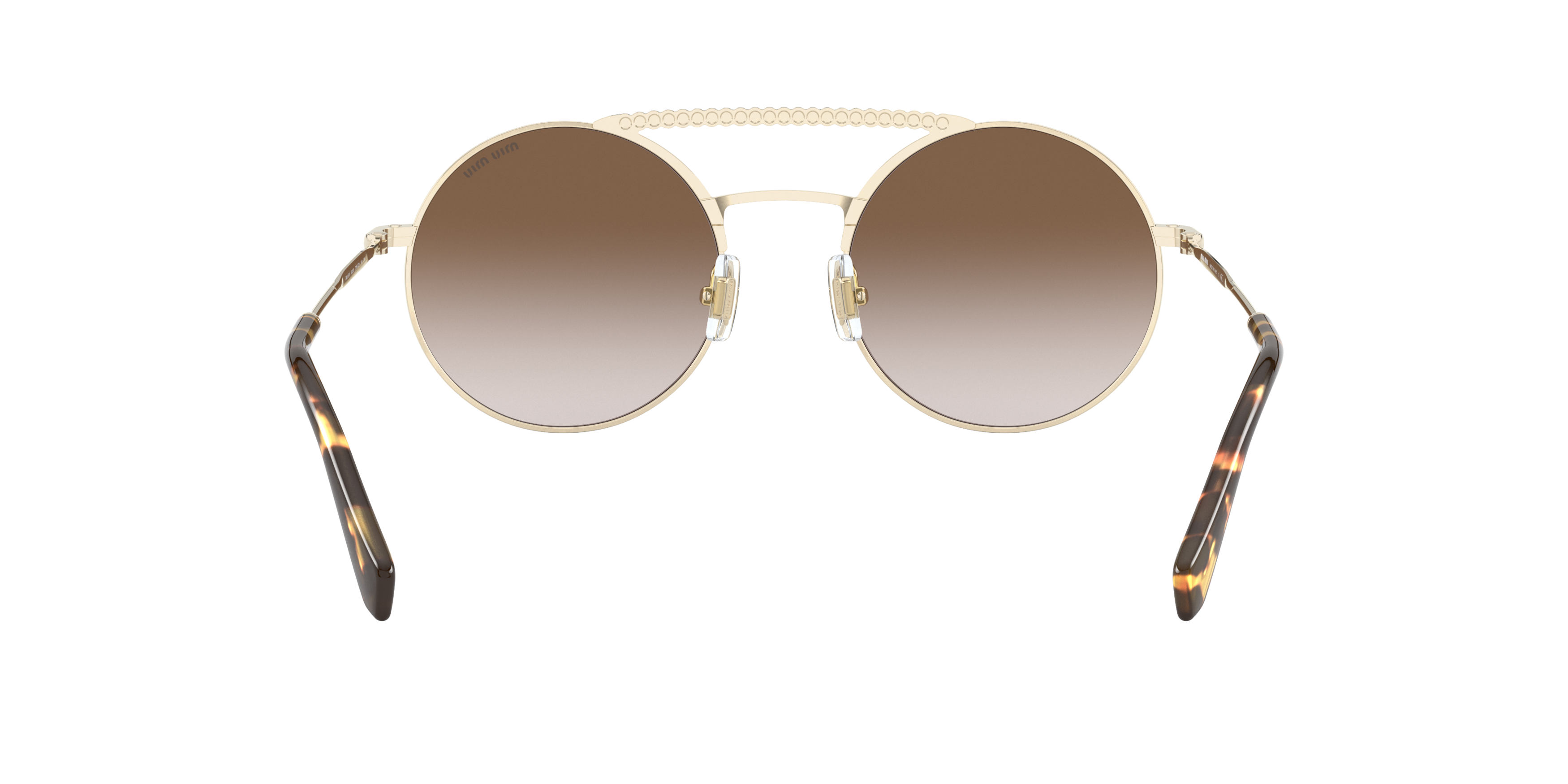 Detail02 Miu Miu MU 52VS Sunglasses Brown / Gold