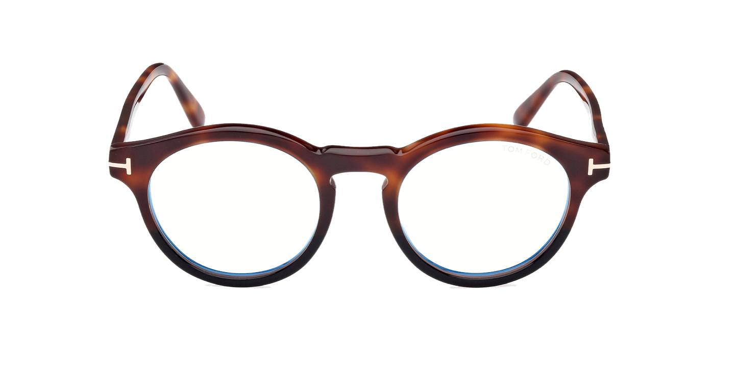 Front Tom Ford FT5887-B Glasses Transparent / Black
