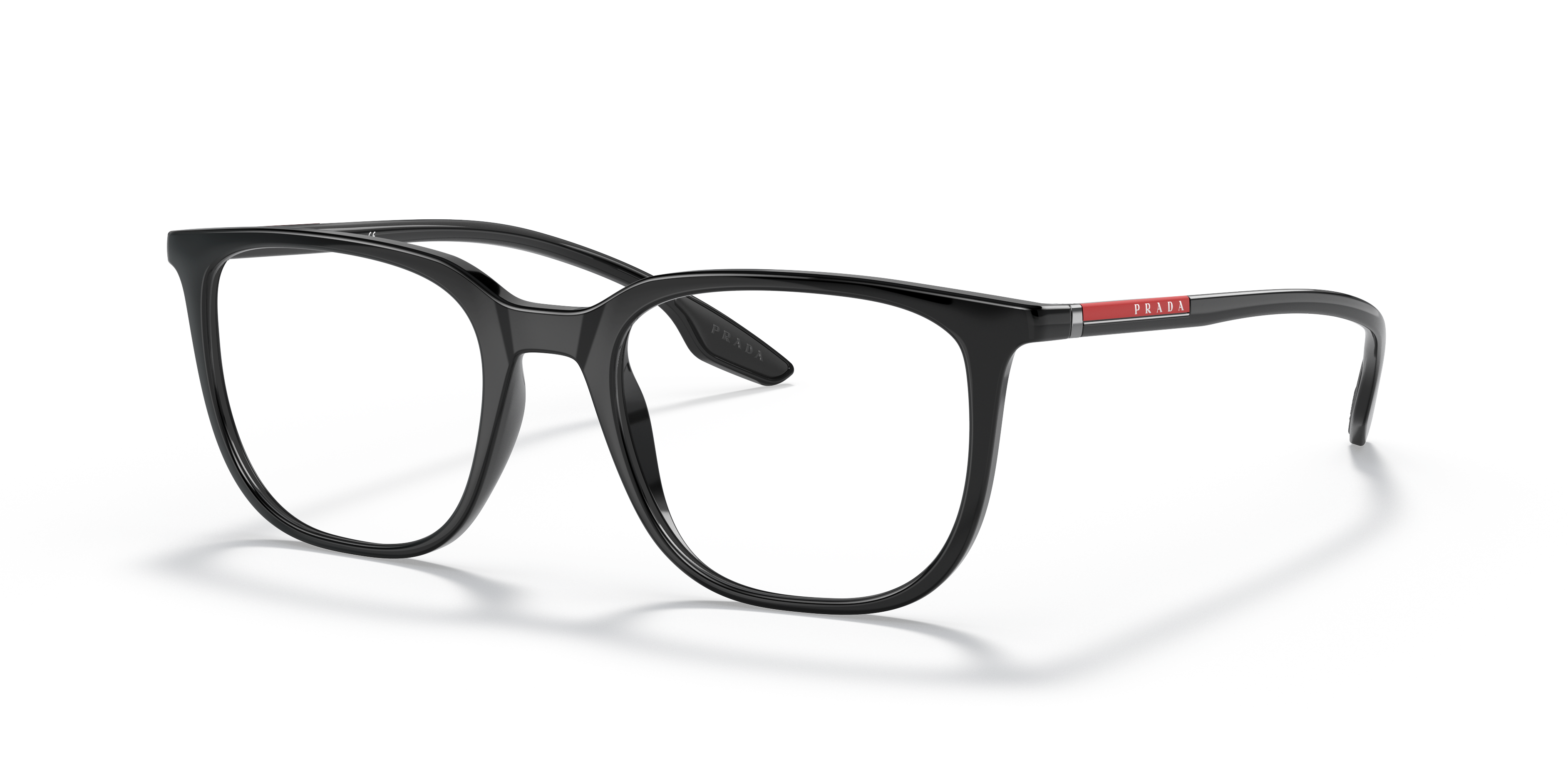 Angle_Left01 Prada Linea Rossa PS 010V (1AB1O1) Glasses Transparent / Black