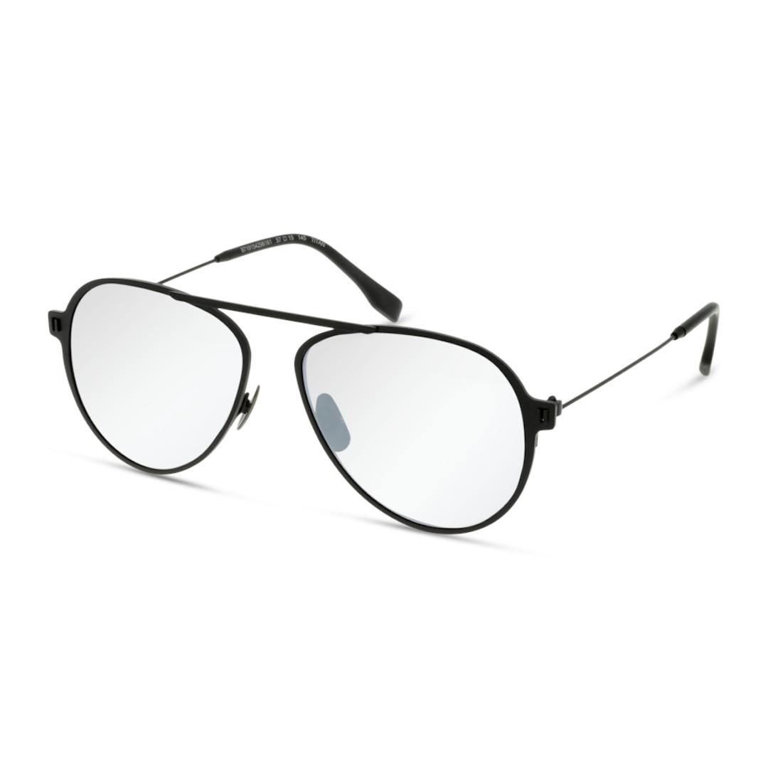 Julius JSGM31 Lunettes de Soleil Homme - Pilote Noir Gris - Possibilité de verres correcteurs - Adap