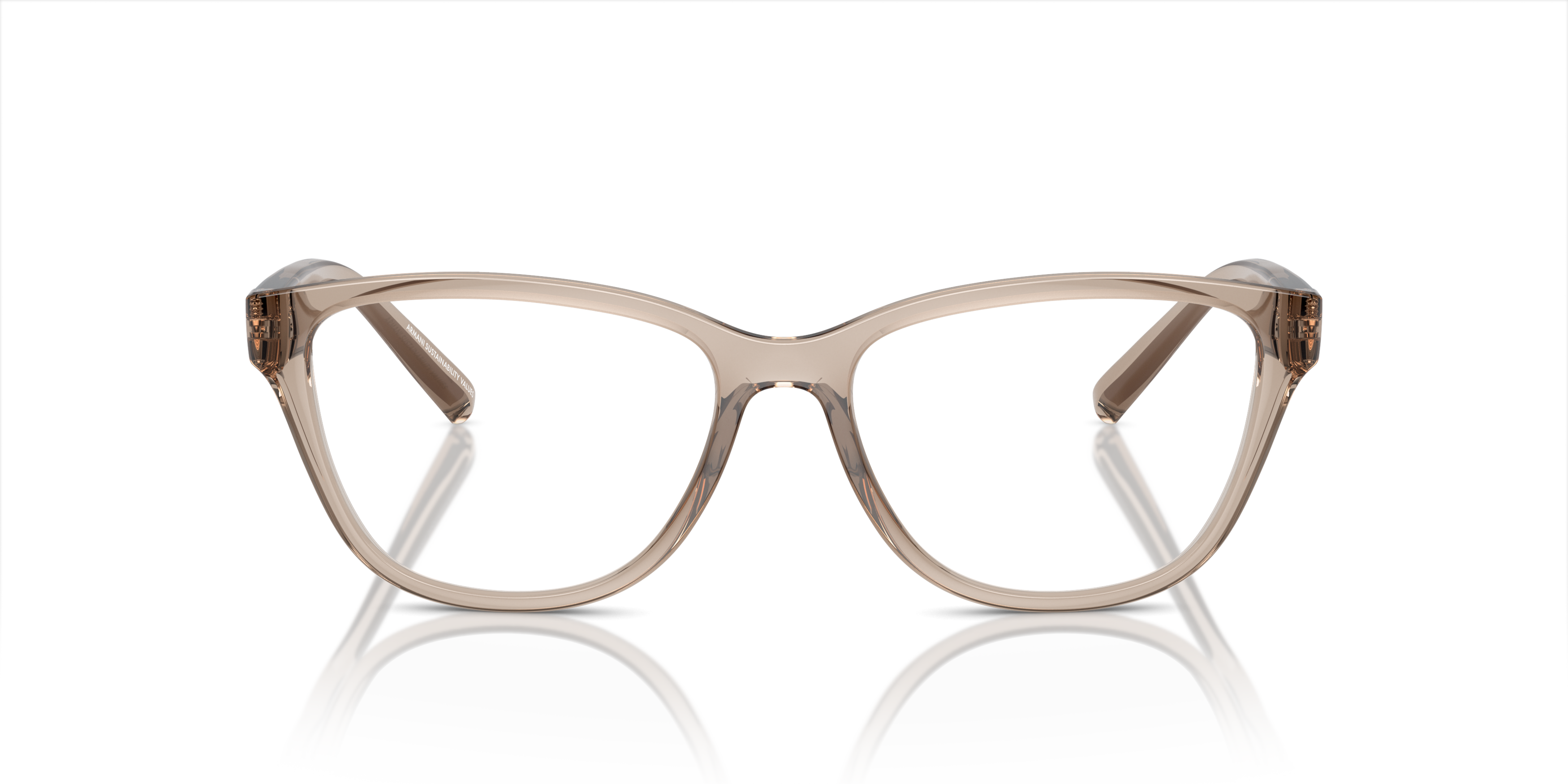 Front Armani Exchange AX 3111U Glasses Transparent / Black