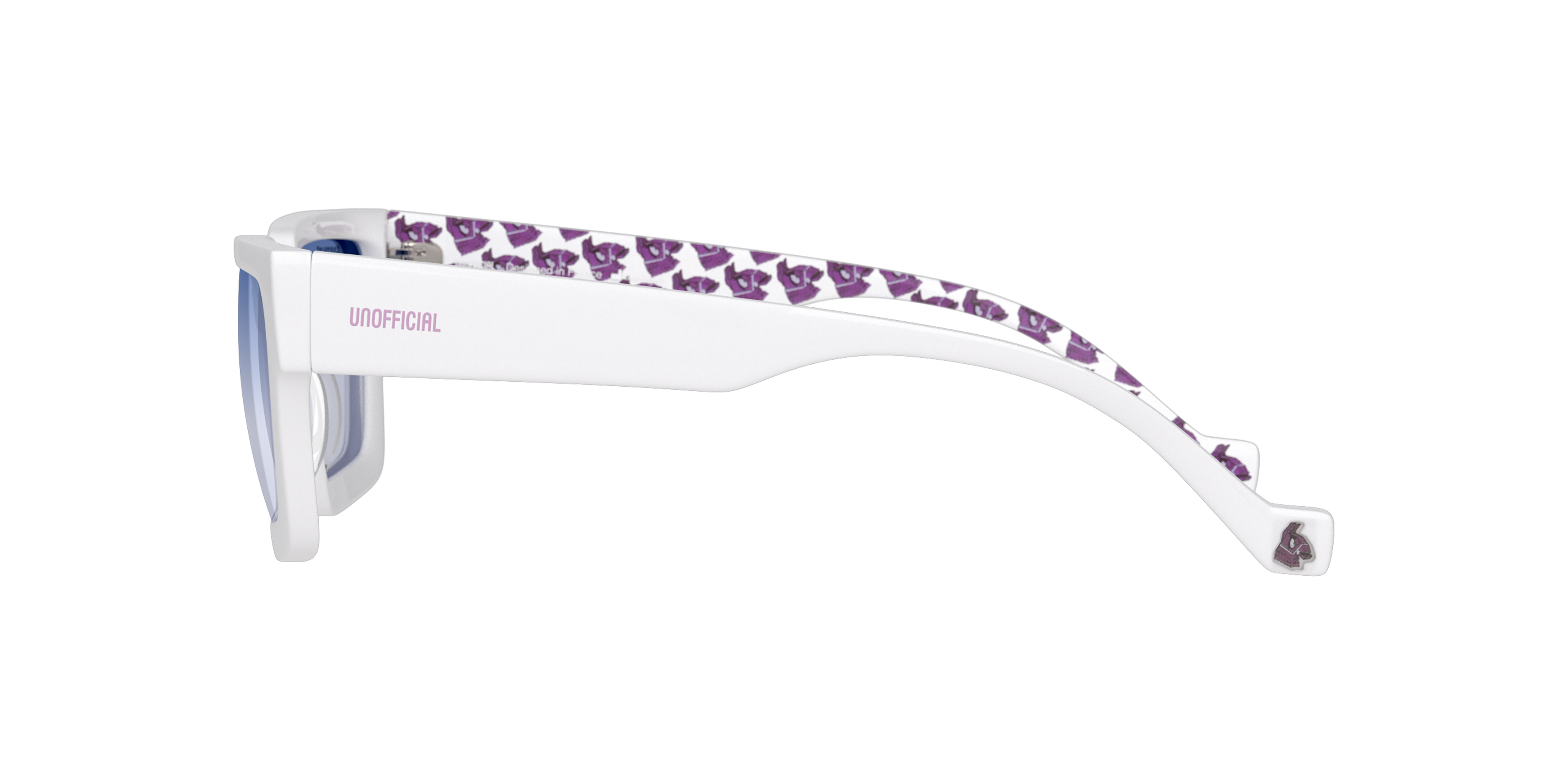Angle_Left02 Fortnite with Unofficial UNSU0150 Sunglasses Violet / White