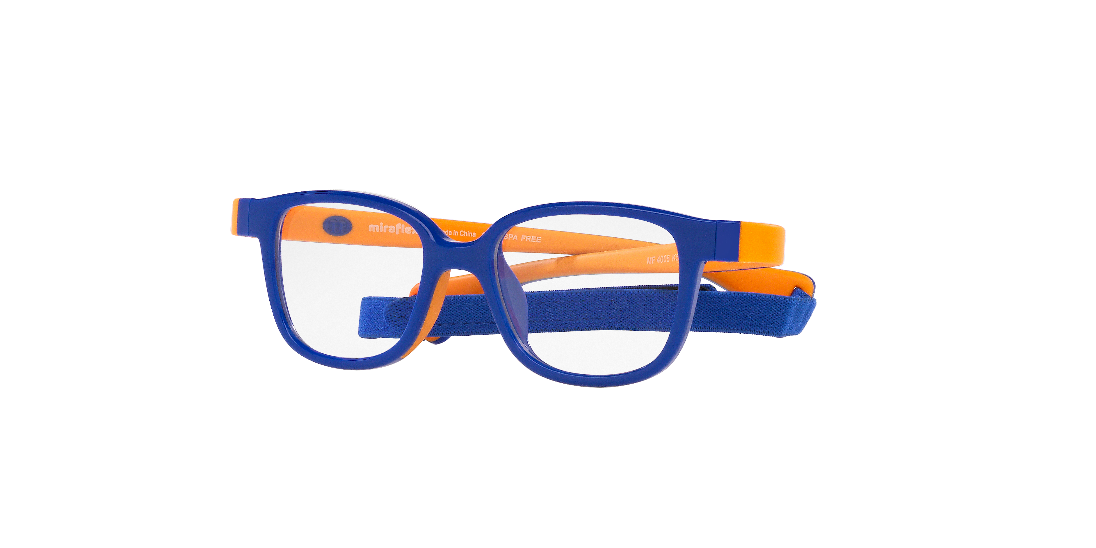 Angle_Left01 Miraflex MF 4005 Children's Glasses Transparent / Blue