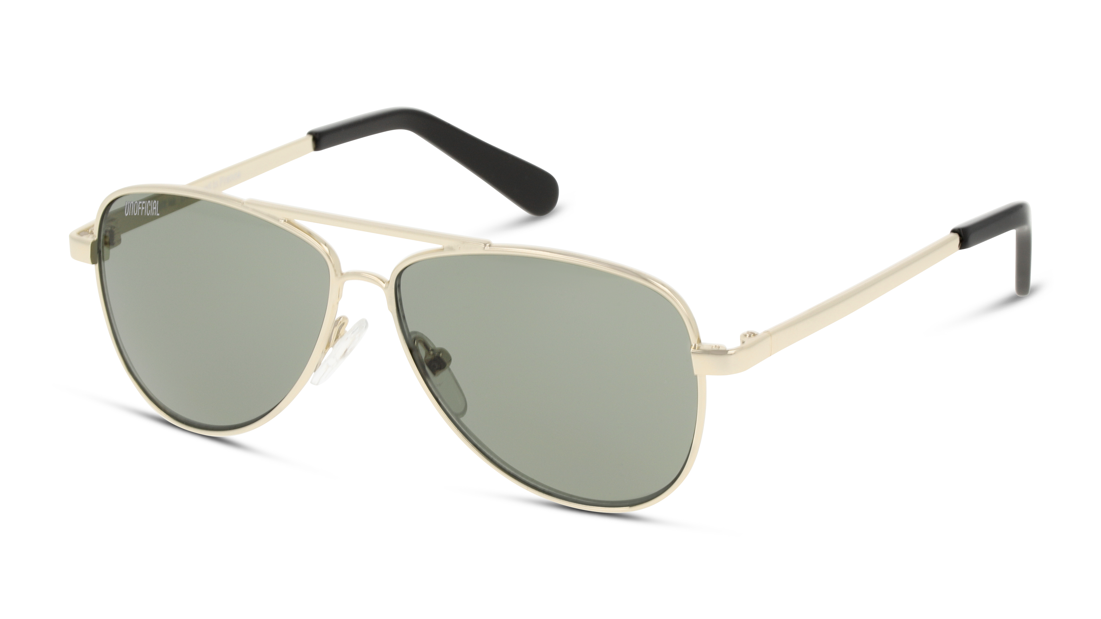 Angle_Left01 Unofficial UNSK5006 Children's Sunglasses Green / Gold