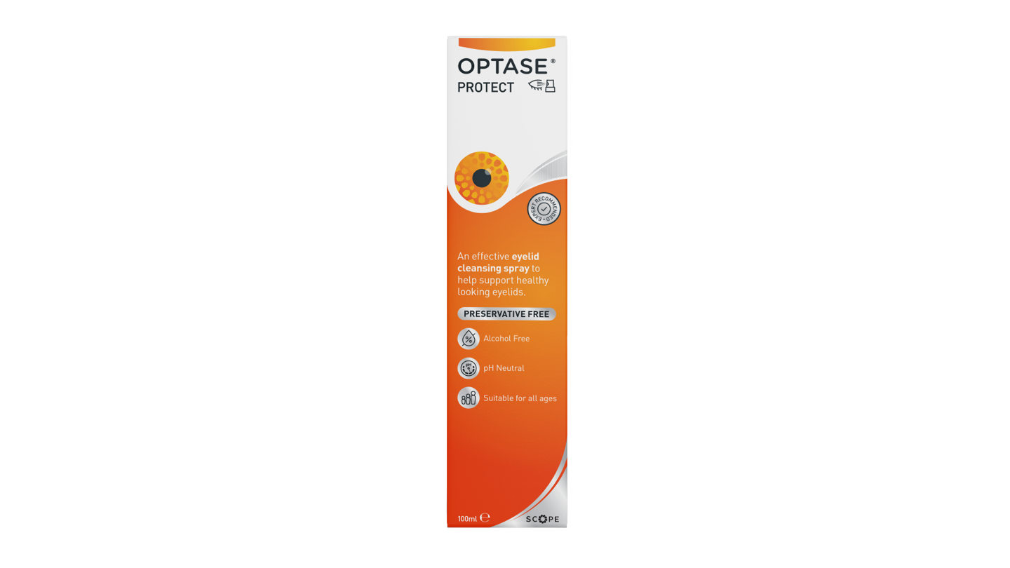 Front OPTASE Optase Protect Eyelid Cleansing Spray Eyelid Cleansing Spray 1 x 100ml