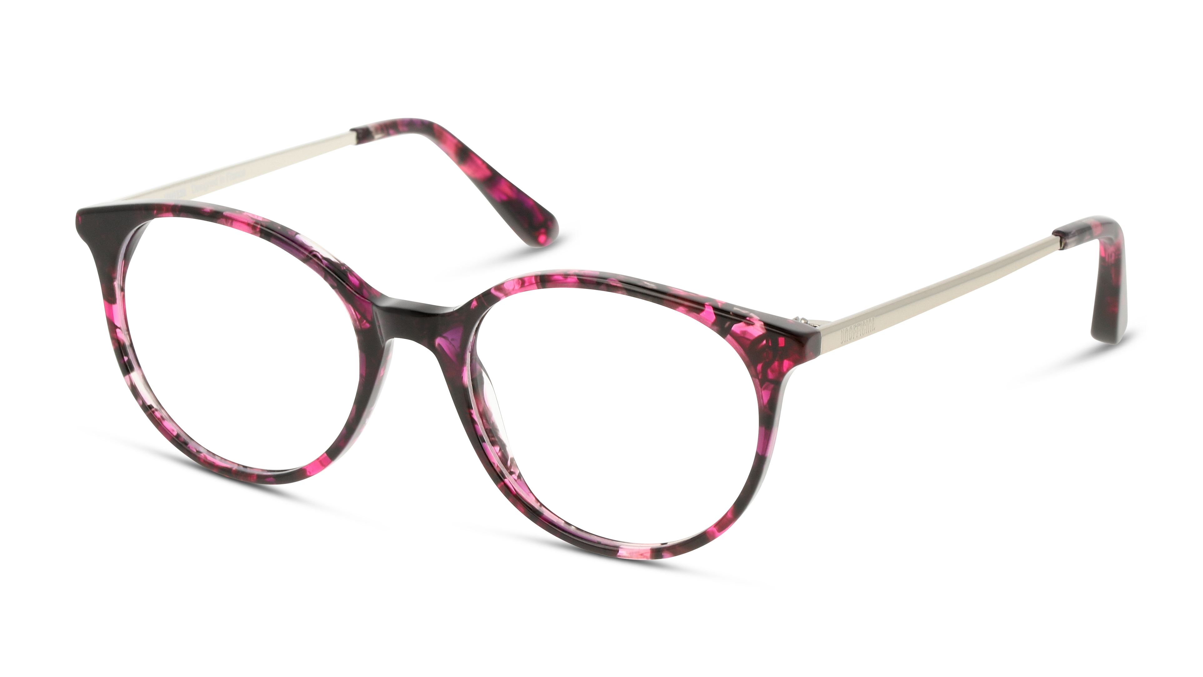 Angle_Left01 Unofficial UNOT0021 Children's Glasses Transparent / Pink