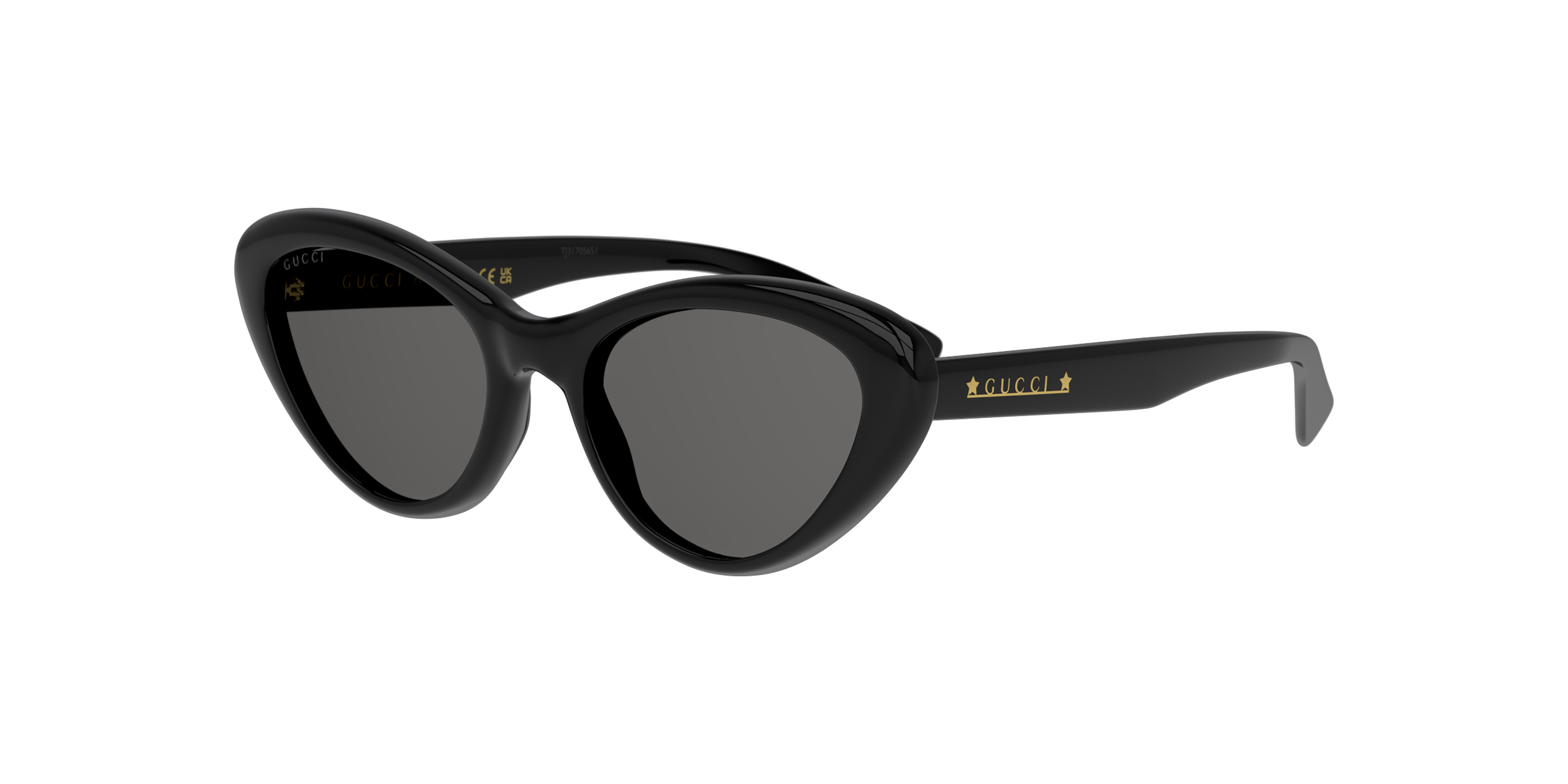 Angle_Left01 Gucci GG 1170S (001) Sunglasses Grey / Black