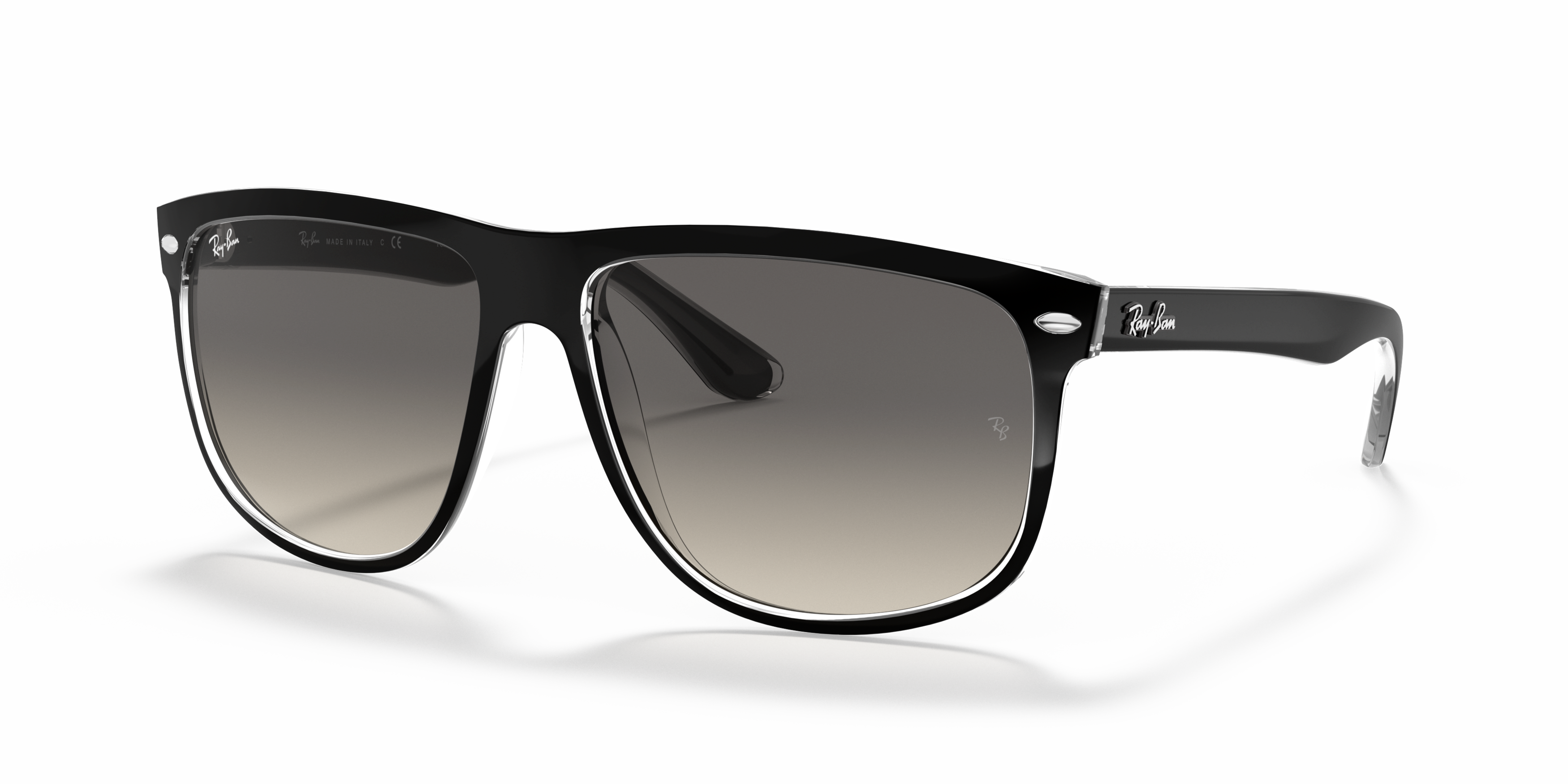 Angle_Left01 Ray-Ban Boyfriend RB 4147 (603971) Sunglasses Grey / Black