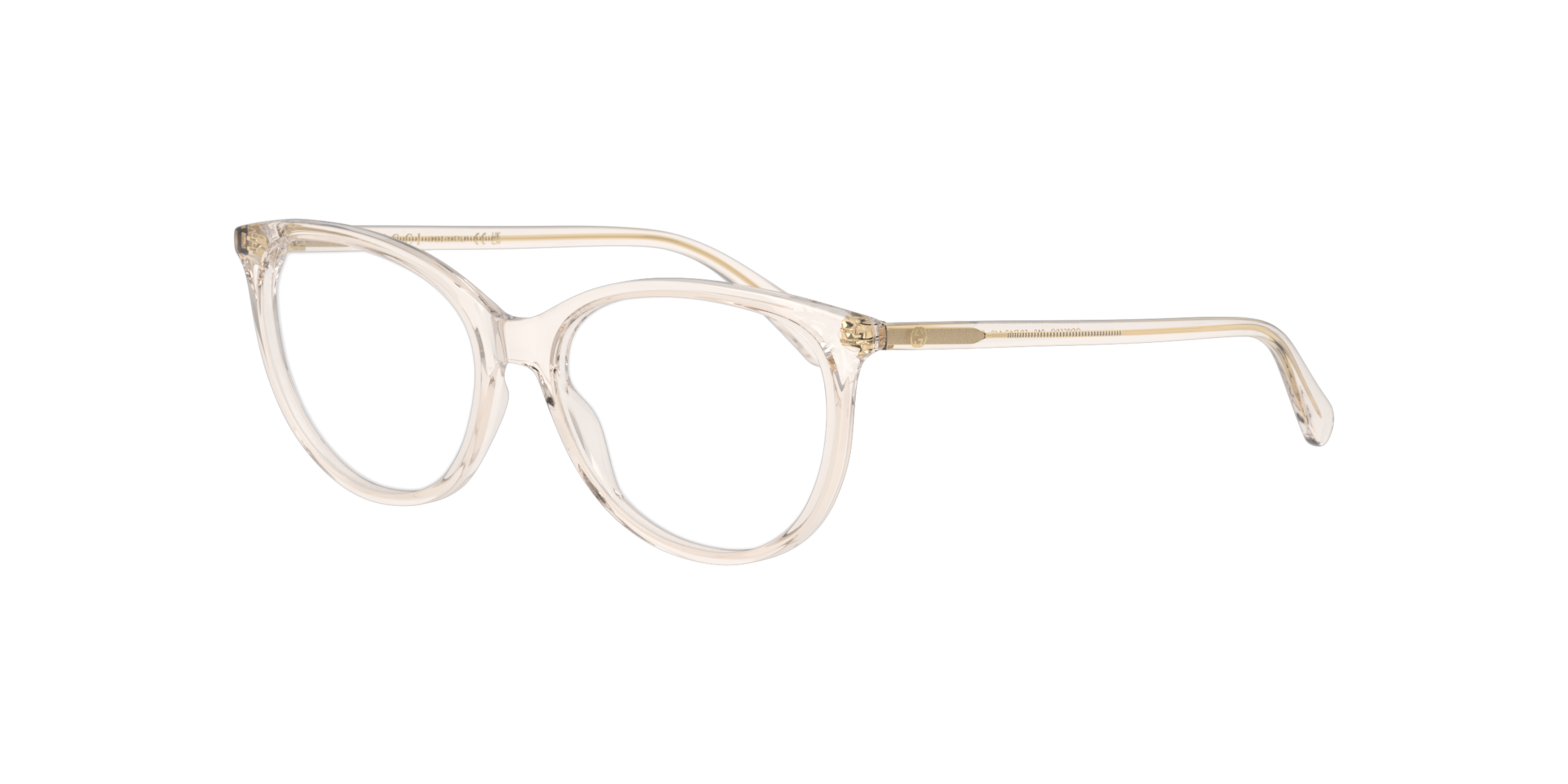 Angle_Left01 Gucci GG 0550O (012) Glasses Transparent / Beige